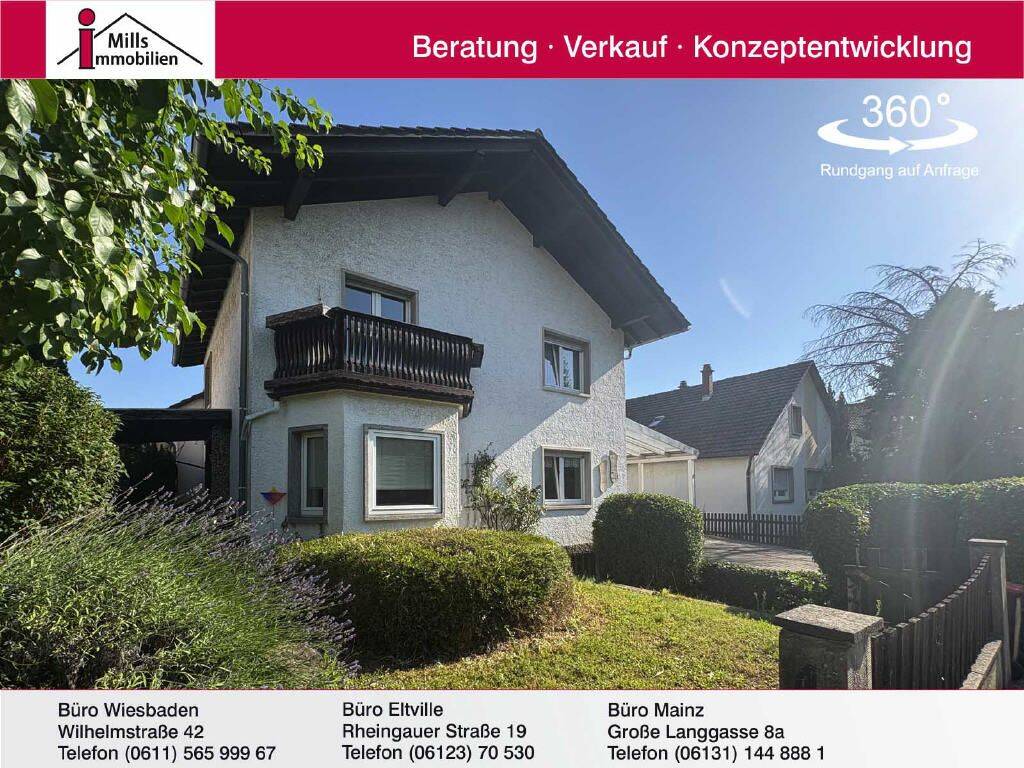 Großzügige Doppelhaushälfte mit hübschem Garten, Terrasse und Balkon in schöner Lage, 55129 Mainz (Bretzenheim Ebersheim Hechtsheim)