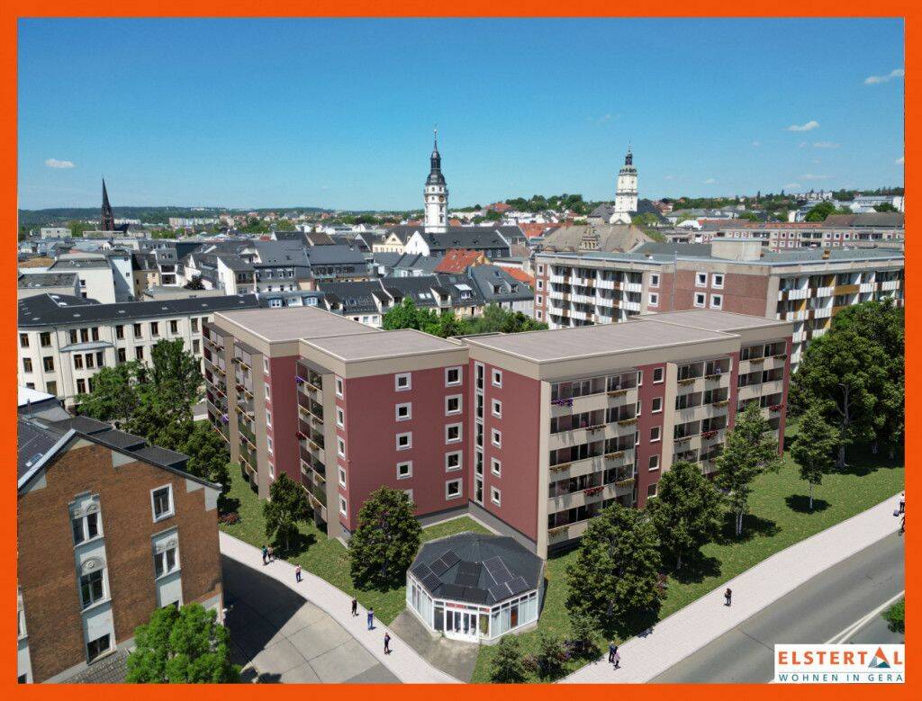 Helle 2-Raum-Wohnung im Zentrum // Aufzug // Wannenbad //, 7545 Gera (Bieblach Innenstadt Ostviertel Pforten Untermhaus)
