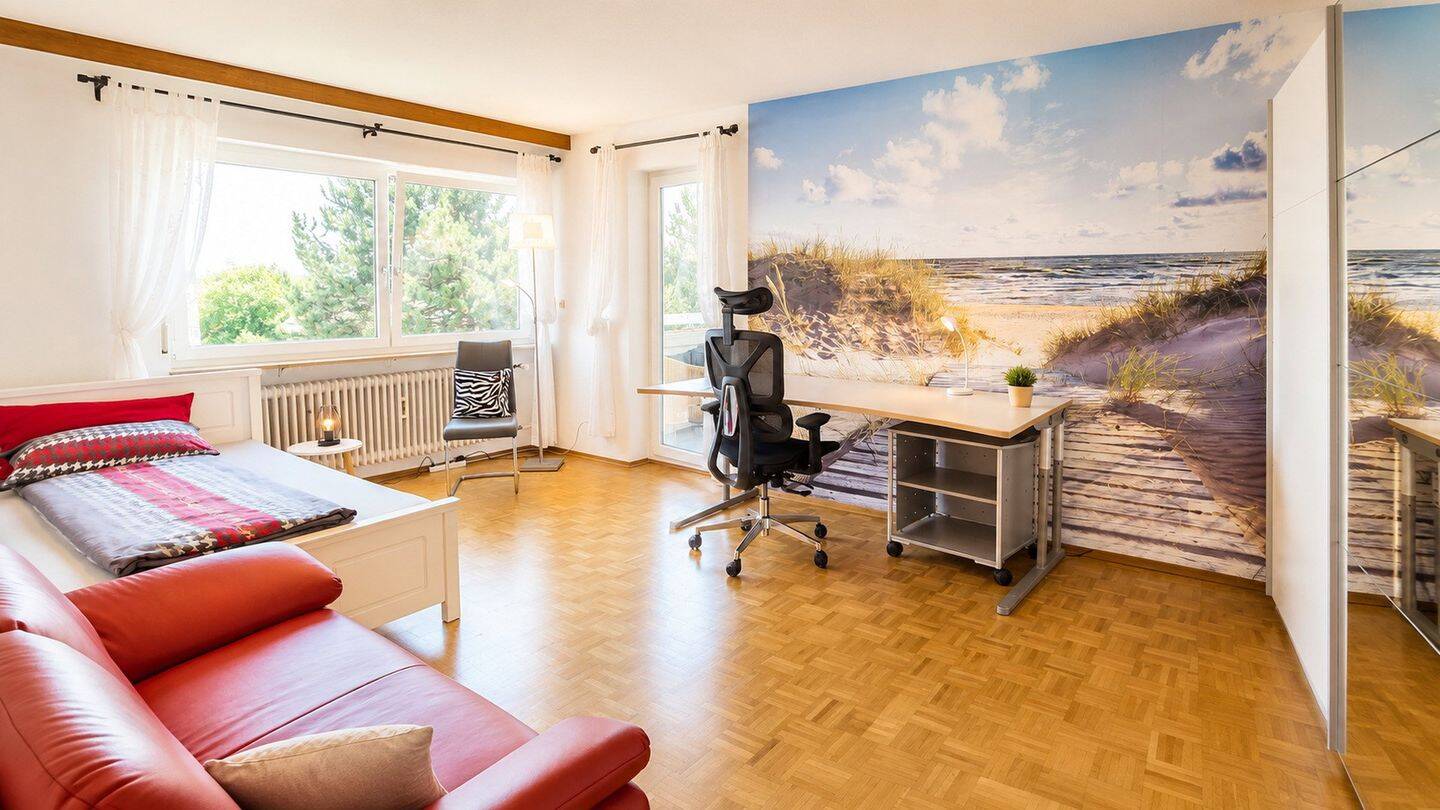 Stilvolle Business-WG mit 3 abschließbaren Zimmern, Wintergarten, Keyless Access und Homeoffice, 88046 Friedrichshafen