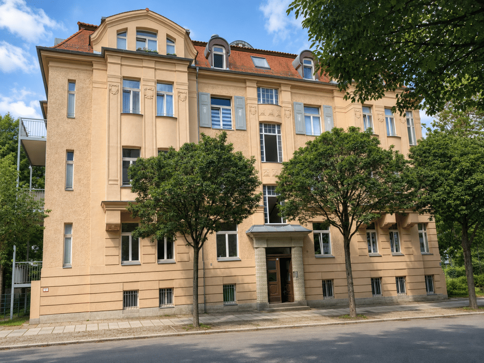 Wohnen am Clara-Zetkin-Park – Stilvolle Denkmalwohnung mit großem Balkon in begehrter Bestlage, 4275 Leipzig (Marienbrunn Südvorstadt)