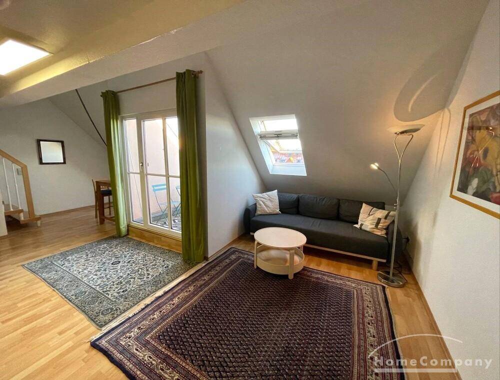 22592 HomeCompany Dresden Möbliert/Furnished Maisonette-Apartment mit Dachterrasse in Dresden-Seidnitz max. 3 Personen