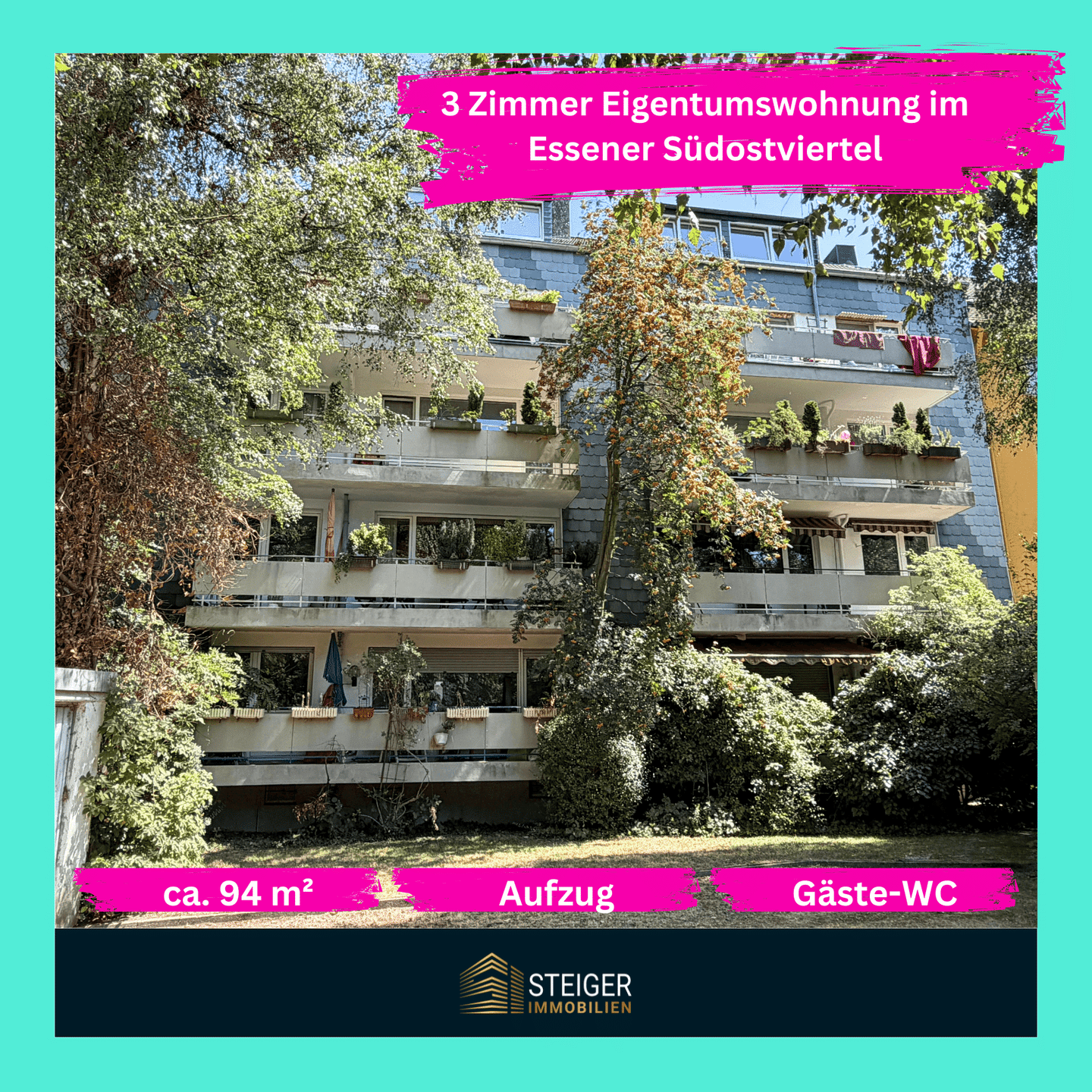 Zentral im Essener Südostviertel || charmante 3 Zimmer Dachgeschosswohnung, 45139 Essen (Frillendorf Huttrop Ostviertel Südostviertel)