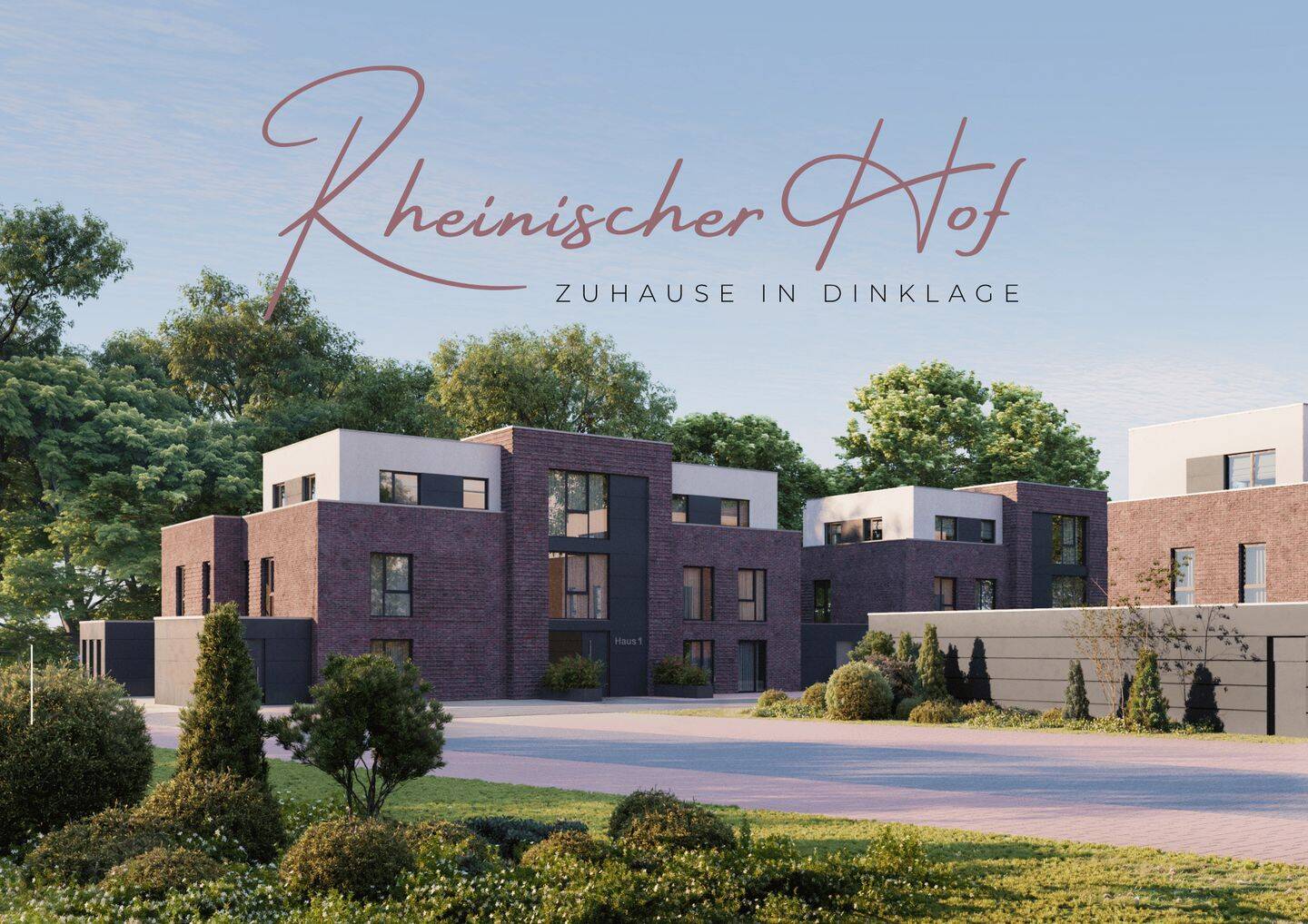 NEU: Im Herzen von Dinklage: 3 Zimmer Erdgeschosswohnung mit kleinem Garten |KfW 40 + QNG | WE1, 49413 Dinklage