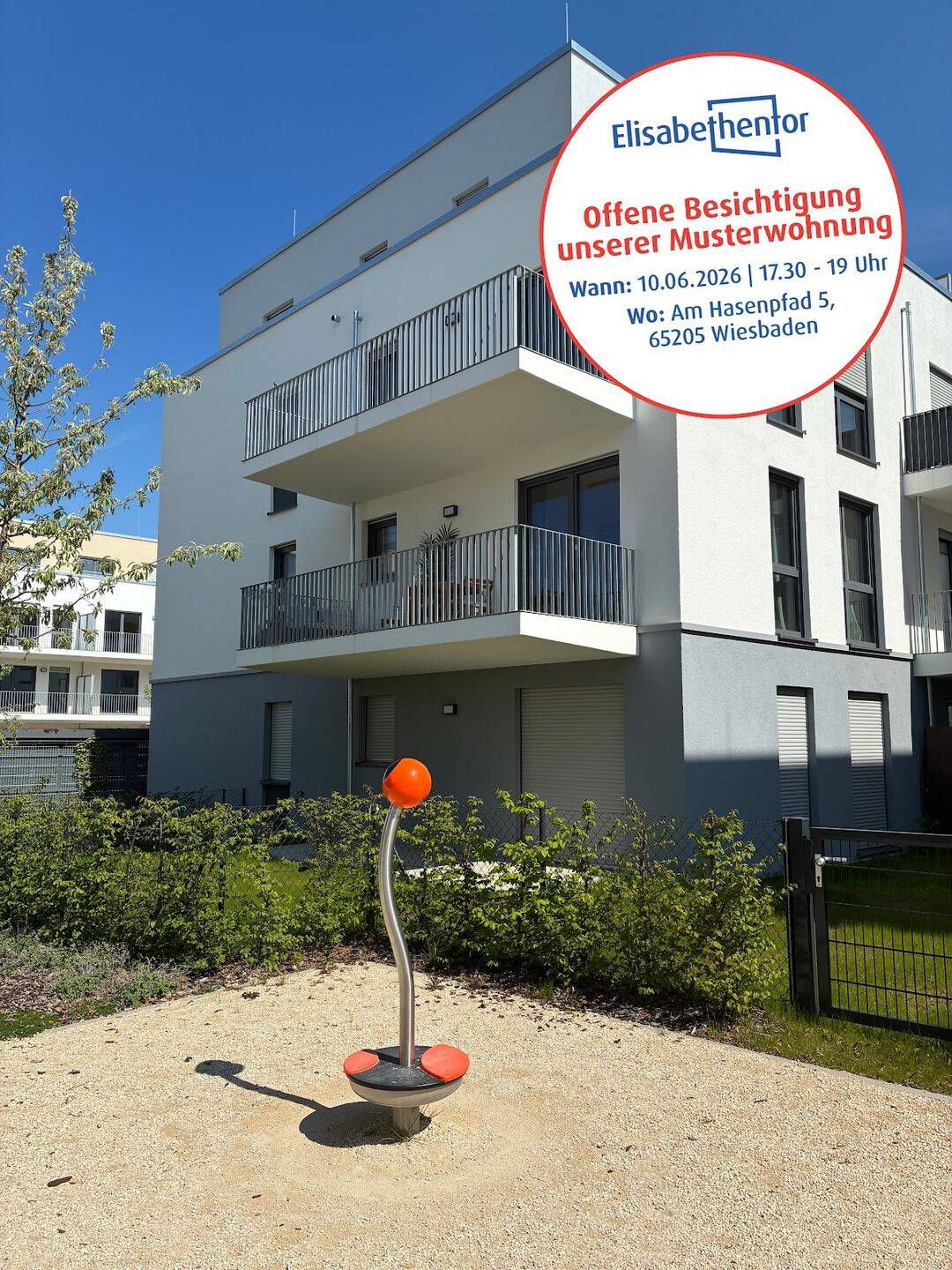 Helle EG-Neubauwohnung mit eigenem Gartenanteil, 65205 Wiesbaden