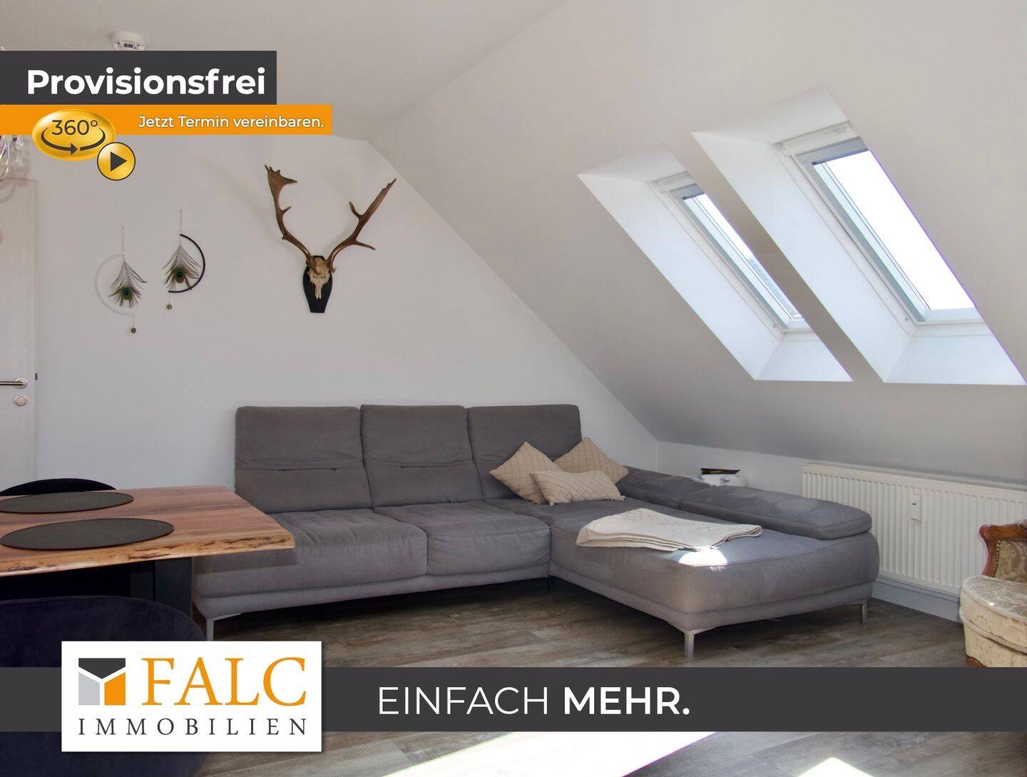 Einfach Mehr: Top 2-Zimmer-DG-Wohnung, modernisiert, EBK, Balkon, Garage. Ruhige Wohnlage., 85055 Ingolstadt