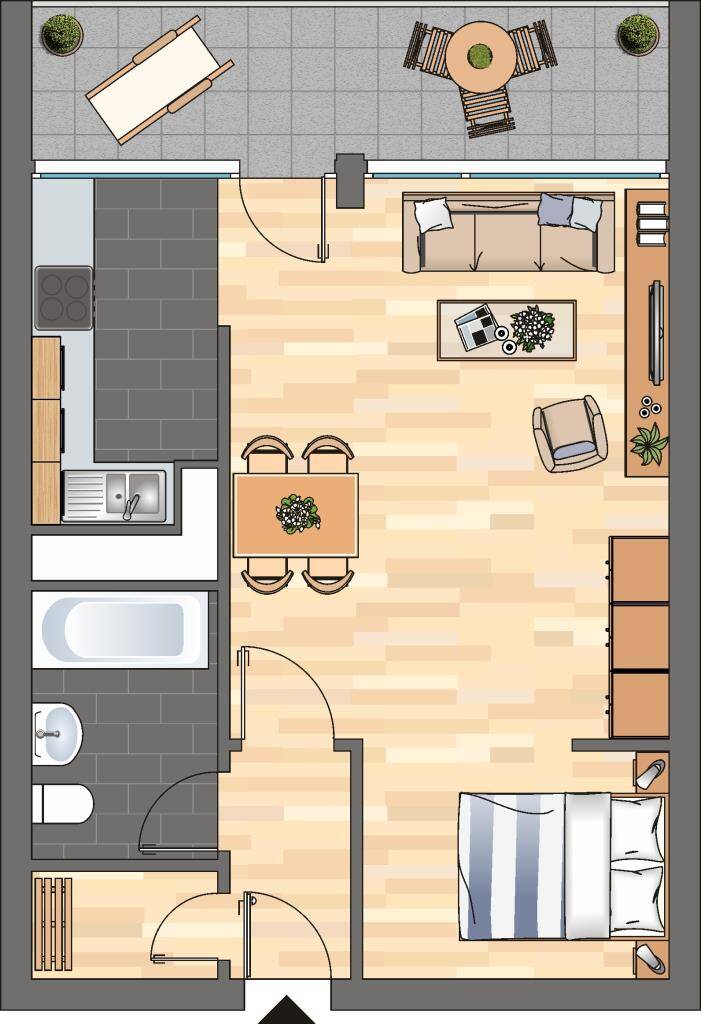 Demnächst frei! 1-Zimmer-Wohnung in Neustadt an der Weinstraße, 67433 Neustadt an der Weinstraße (Haardt Lachen-Speyerdorf Neustadt-Stadt)