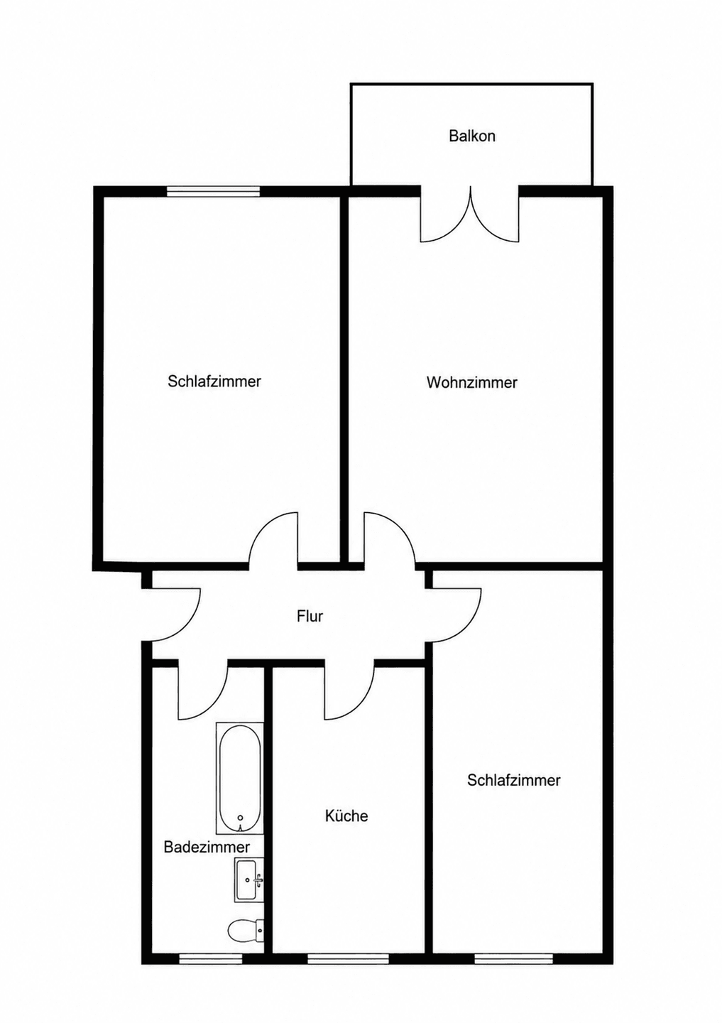 Helle 3-Zimmer-Wohnung mit Balkon in Jena, 7747 Jena (Lobeda)