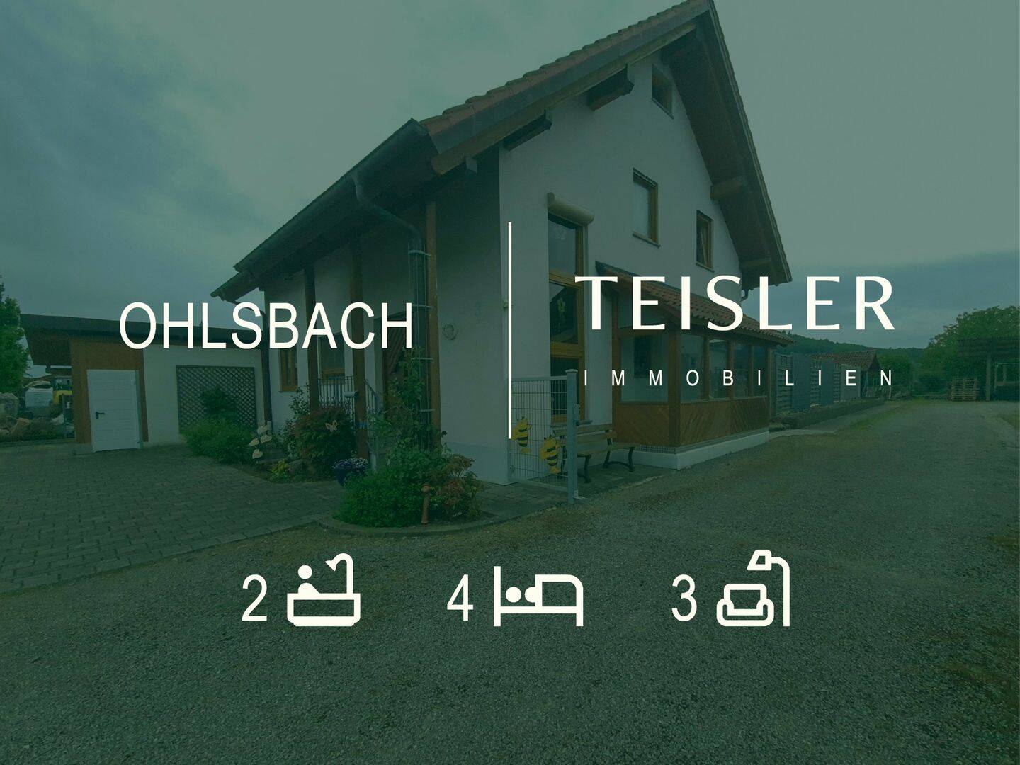 Zeitloses Massivhaus mit Büro für Kanzlei, Versicherung mit Wintergarten, Pool, Teils Gewerbe/Privat Nähe Offenburg, 77797 Ohlsbach