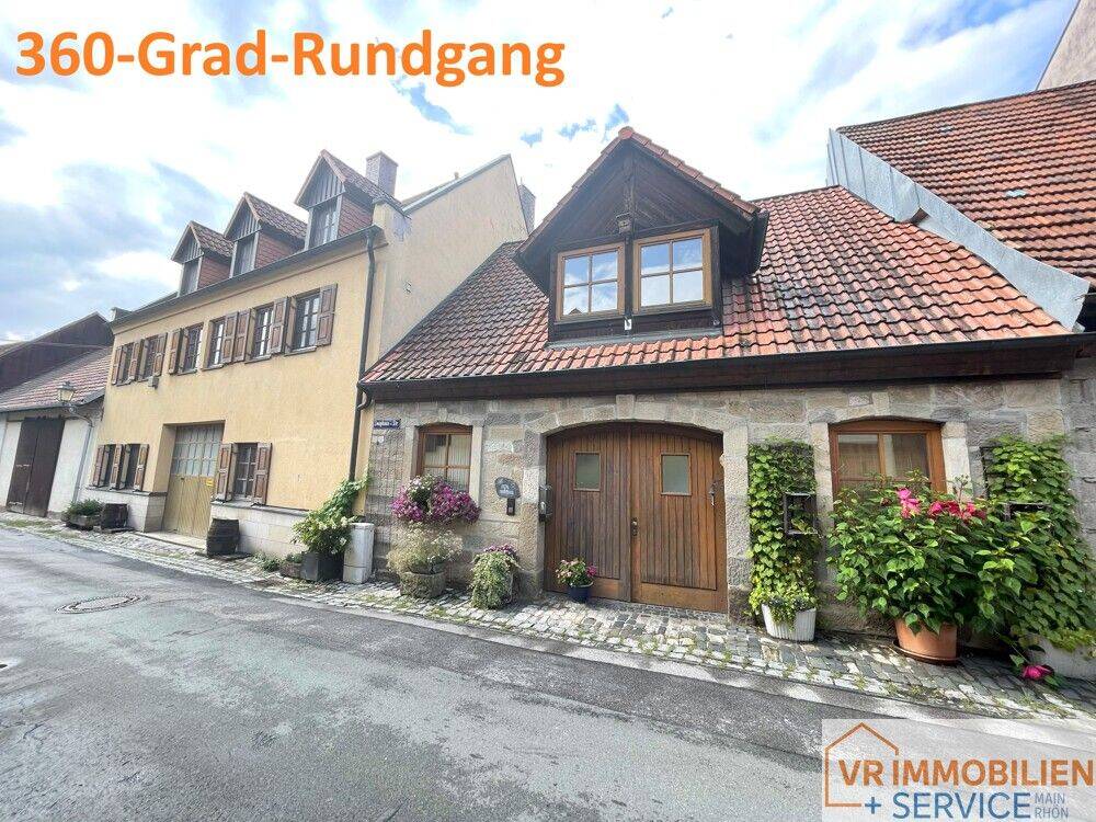 Stadtleben und Natur vereint – Wohnhaus mit Halle und Gartenparadies in 97631 Bad Königshofen!, 97631 Bad Königshofen i. Grabfeld