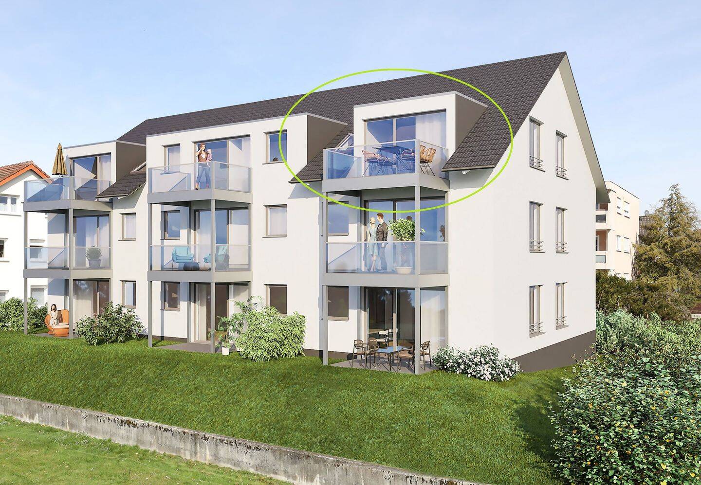 Helle Neubau-3 Zimmer Wohnung, 78315 Radolfzell am Bodensee