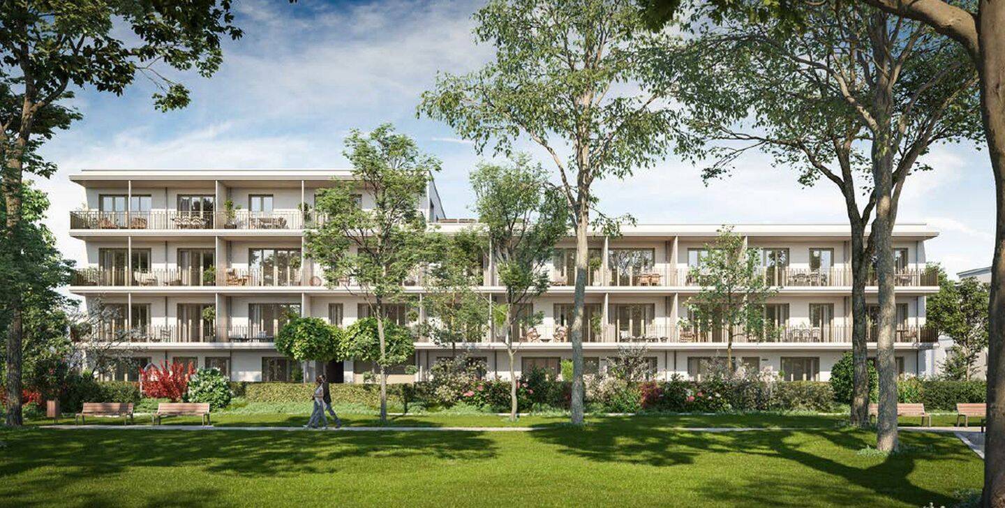 Neubau 2-Zi-WHG in Feldmoching möbliert und mit Balkon, Erstbezug, 80995 München (Allach-Untermenzing Feldmoching-Hasenbergl Moosach)