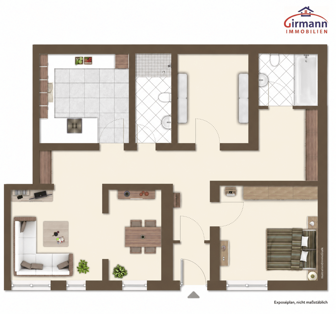 WE 02 Moderne 4 Zimmer EG Wohnung in saniertem Altbau, 67363 Lustadt