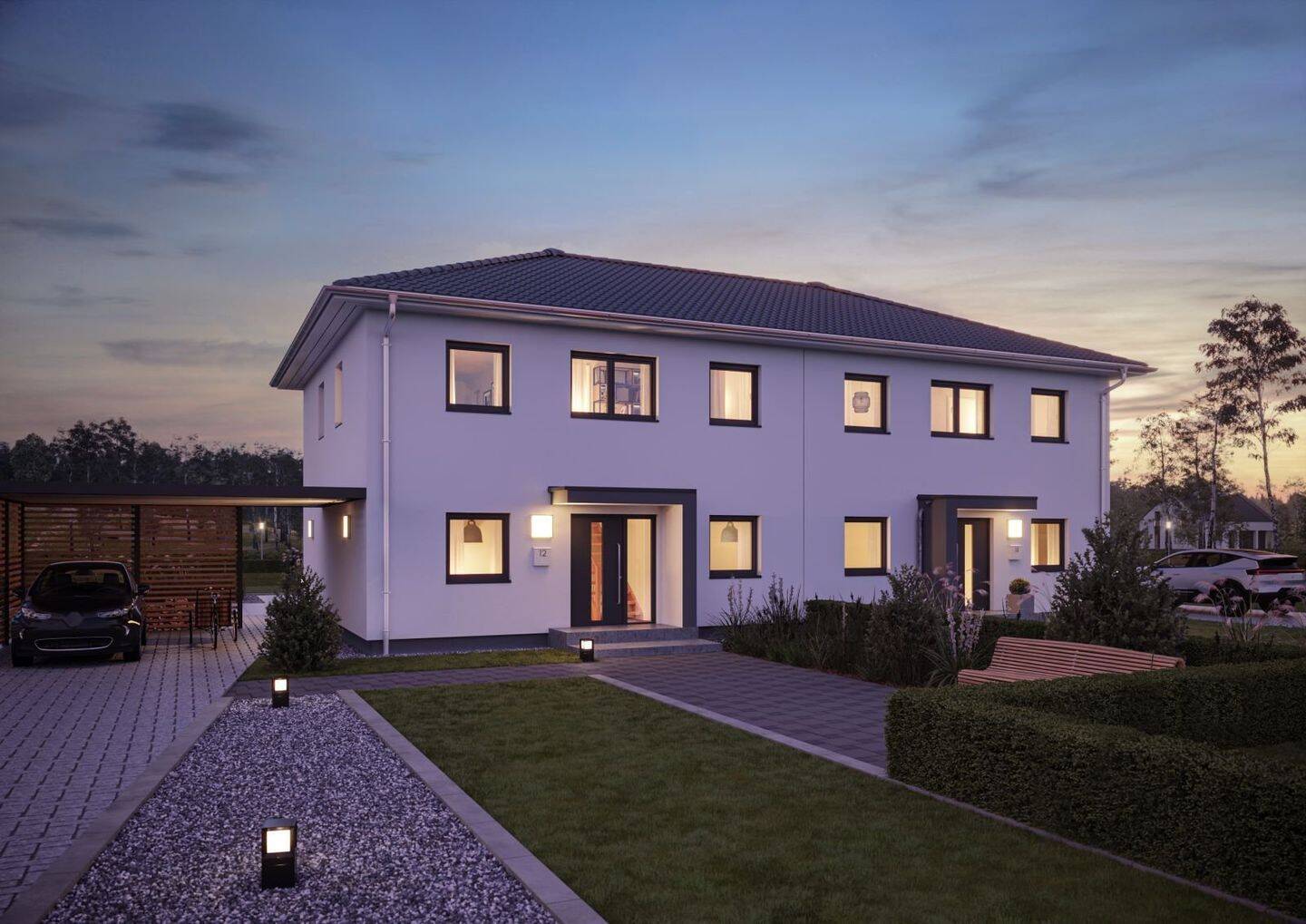 Doppelter Wohnkomfort: STREIF Doppelhaushälfte, KfW 40 Standard, 59494 Soest