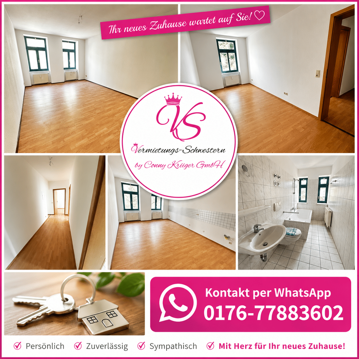 helle 2 Raum Wohnung zum Wohlfühlen, 9130 Chemnitz (Hilbersdorf Sonnenberg Yorckgebiet Zentrum)