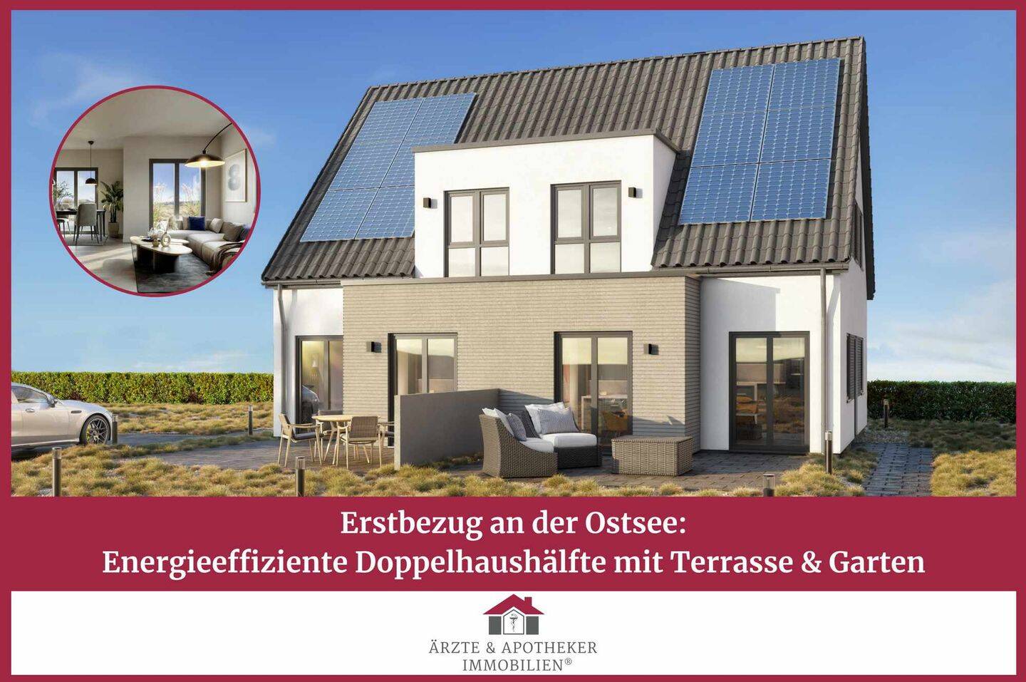 Erstbezug an der Ostsee: Energieeffiziente Doppelhaushälfte mit Terrasse & Garten, 23746 Kellenhusen (Ostsee)