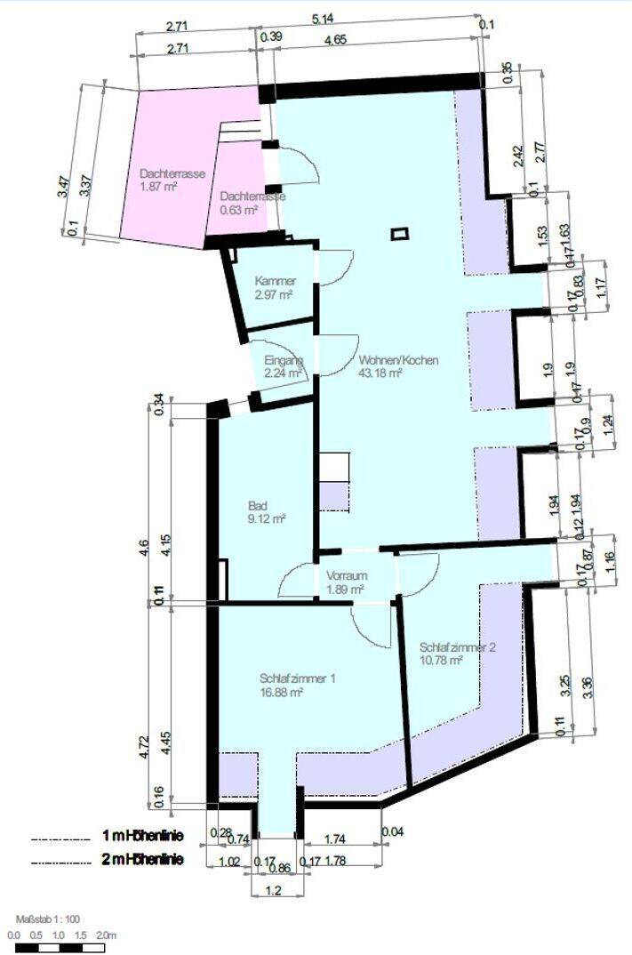 Wohnung in Innenstadtlage von Schweinfurt mit Dachterrasse und Aufzug, 97421 Schweinfurt
