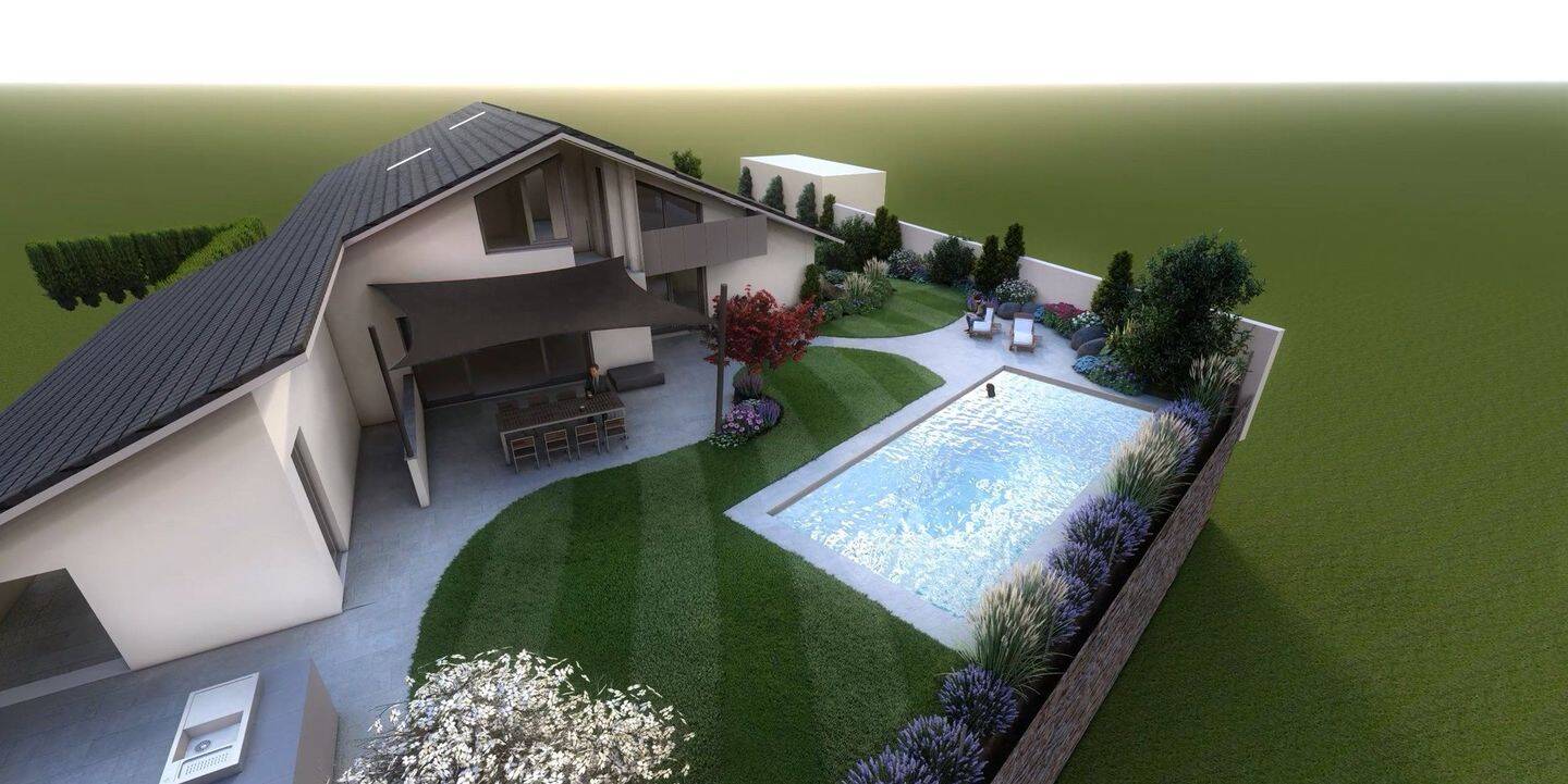 Exkl. Anwesen in Buxheims Spitzenlage: Haus+Gartenwhg., 331 m², über 1.000 m² Grund, Pool, KfW-40EE, 87740 Buxheim