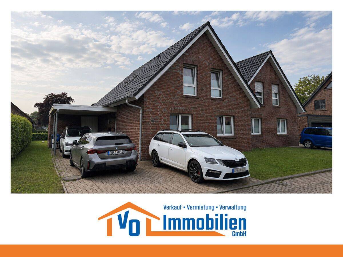 Ankommen & wohlfühlen: Moderne Doppelhaushälfte mit Einbauküche & Carport in Friedeburg-Wiesedermeer, 26446 Friedeburg