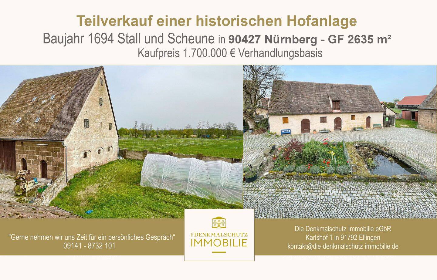 Teilverkauf einer historische Hofstelle in Nürnberg, 90427 Nürnberg