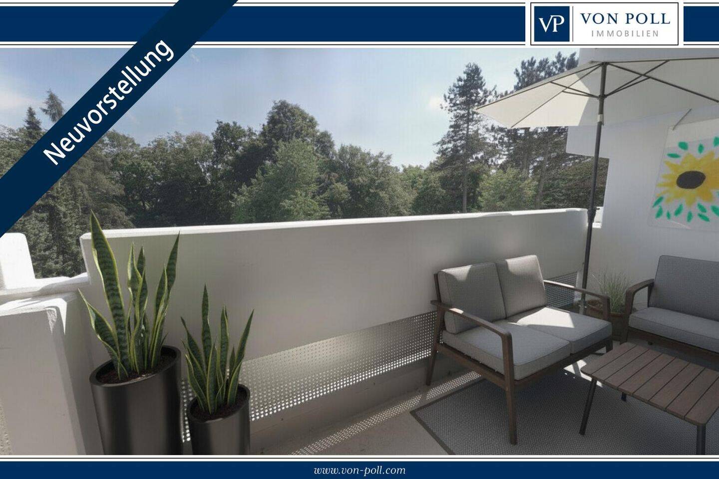 3-Zimmer-Wohnung im Münchner Süden mit attraktivem Grundriss, großem Balkon und Blick ins Grüne, 81379 München (Sendling Sendling-Westpark Thalk. Obersendl.-Forsten-Fürstenr.-Solln)