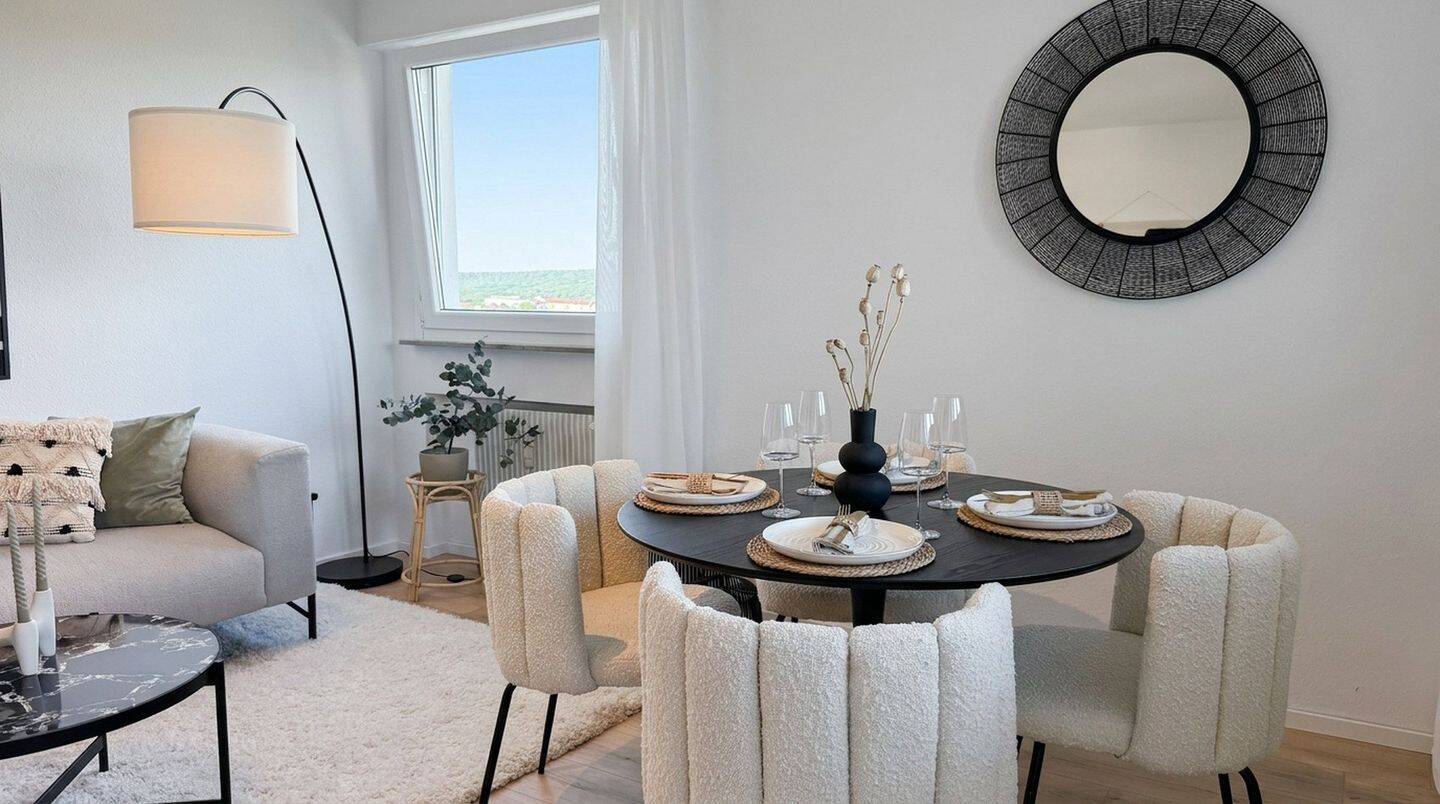 Provisionsfrei! Erstbezug nach Modernisierung: 2-Zimmer-Wohnung mit Balkon und Panoramablick!, 97422 Schweinfurt