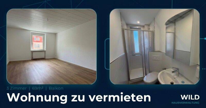 3 Zimmer Wohnung mit Balkon- Neubezug nach Sanierung, 90459 Nürnberg