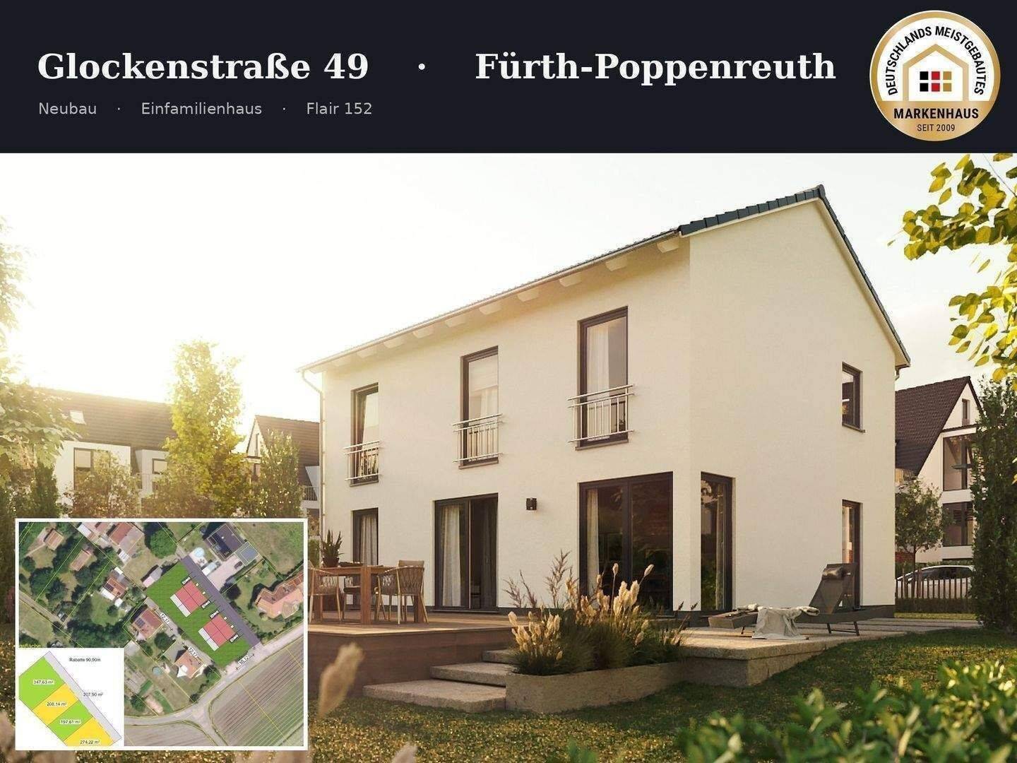 Fürth: Neubau Einfamilienhaus | Komplettpreis inkl. Grundstück & Baunebenkosten, 90765 Fürth