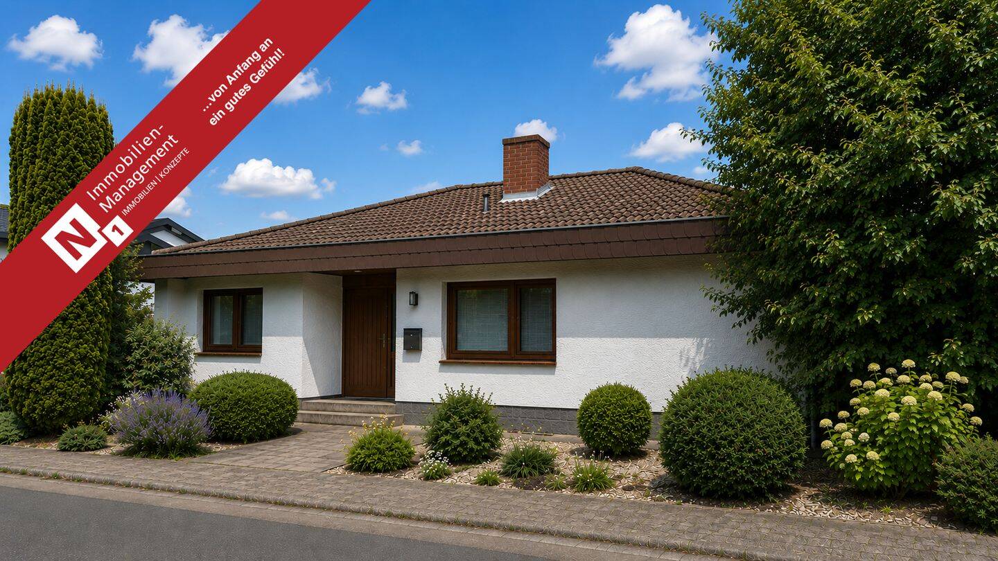 Viel Platz für meine Familie und mich – Bungalow mit Einliegerwohnung, Garage, Garten & 2 Terrassen, 67727 Lohnsfeld