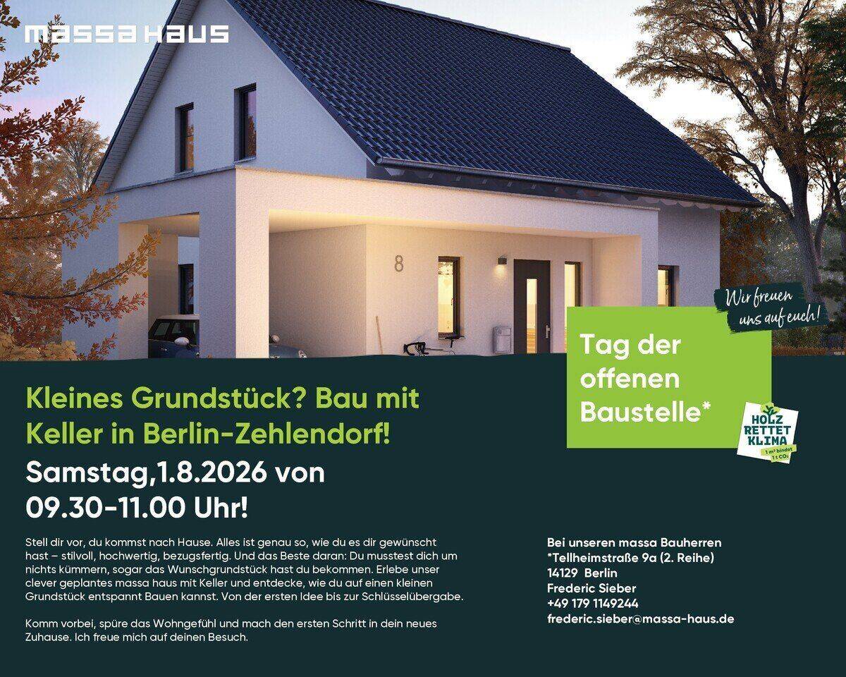 HAUSBESICHTIGUNG BEI BAUHERREN IN NICOLASSEE AM 01.08.2026 9.30h bis 11h, 14974 Ludwigsfelde