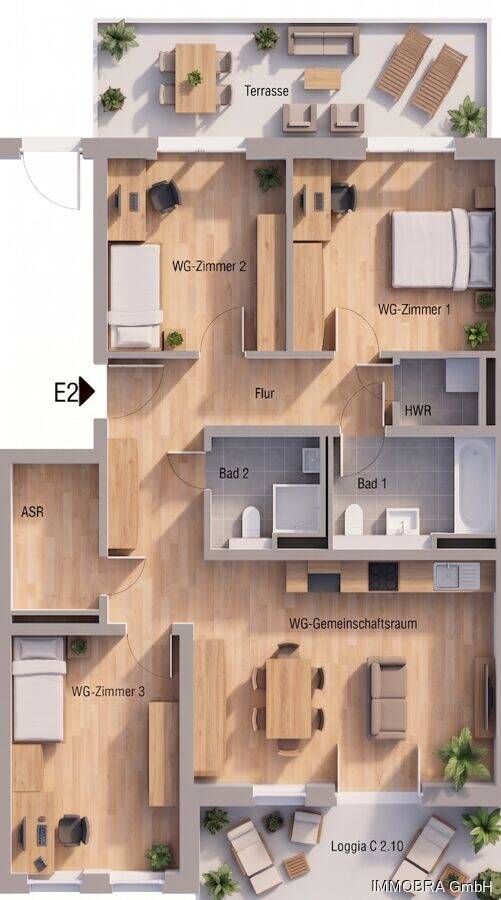 Modernes Campus Living in Brandenburg an der Havel – Exklusive Studenten-WG mit großzügigen Zimmern, 14776 Brandenburg an der Havel
