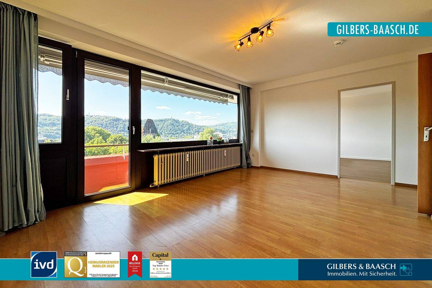 Trier: Top 3 ZKB Wohnung mit 71 m² Wohnfläche + 2 Balkone + Aufzug + Keller in zentraler Lage!, 54290 Trier (Innenstadt Trier-Süd)