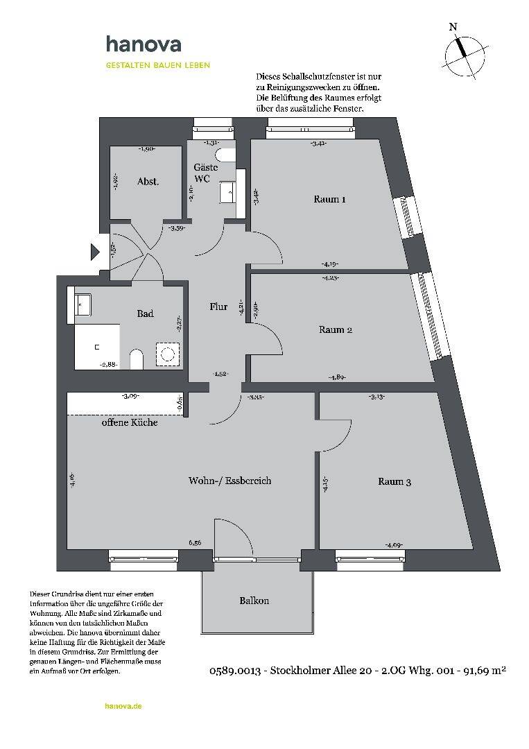 4-Zimmer-Wohnung in Kronsrode, 30539 Hannover