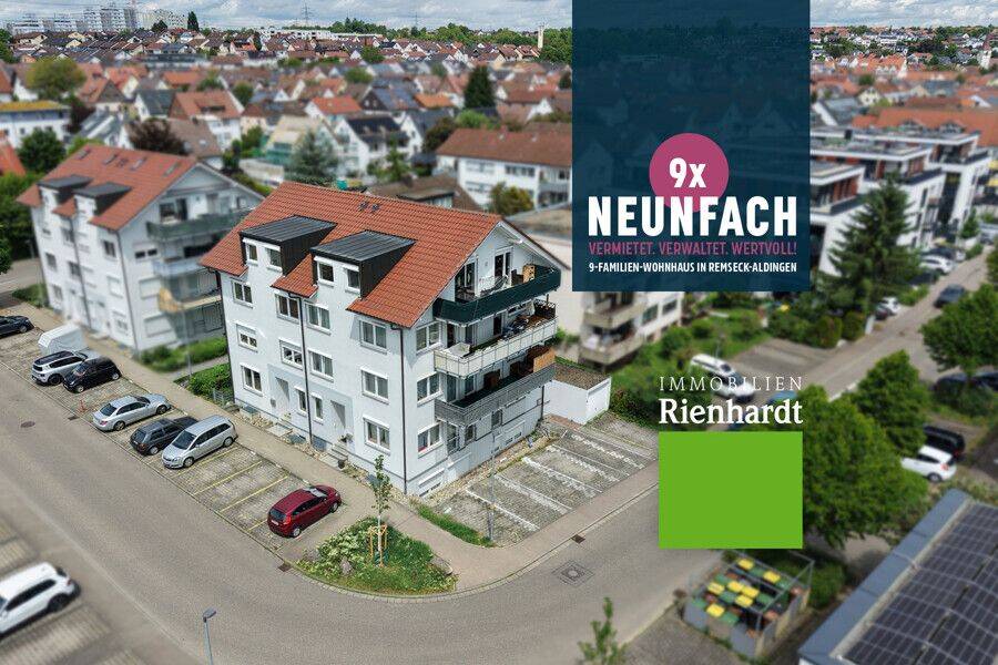 NEUNFACH! Vermietet. Verwaltet. Wertvoll.  9-Familien-Wohnhaus in Remseck-Aldingen, 71686 Remseck am Neckar