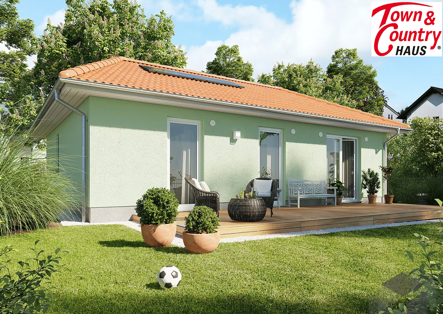 430 m² Grundstück in BAYREUTH-WOLFSBACH (separat), Town & Country Bungalow 78 – barrierearmes Wohnen auf einer Ebene | ca. 76,65 m², 95448 Bayreuth