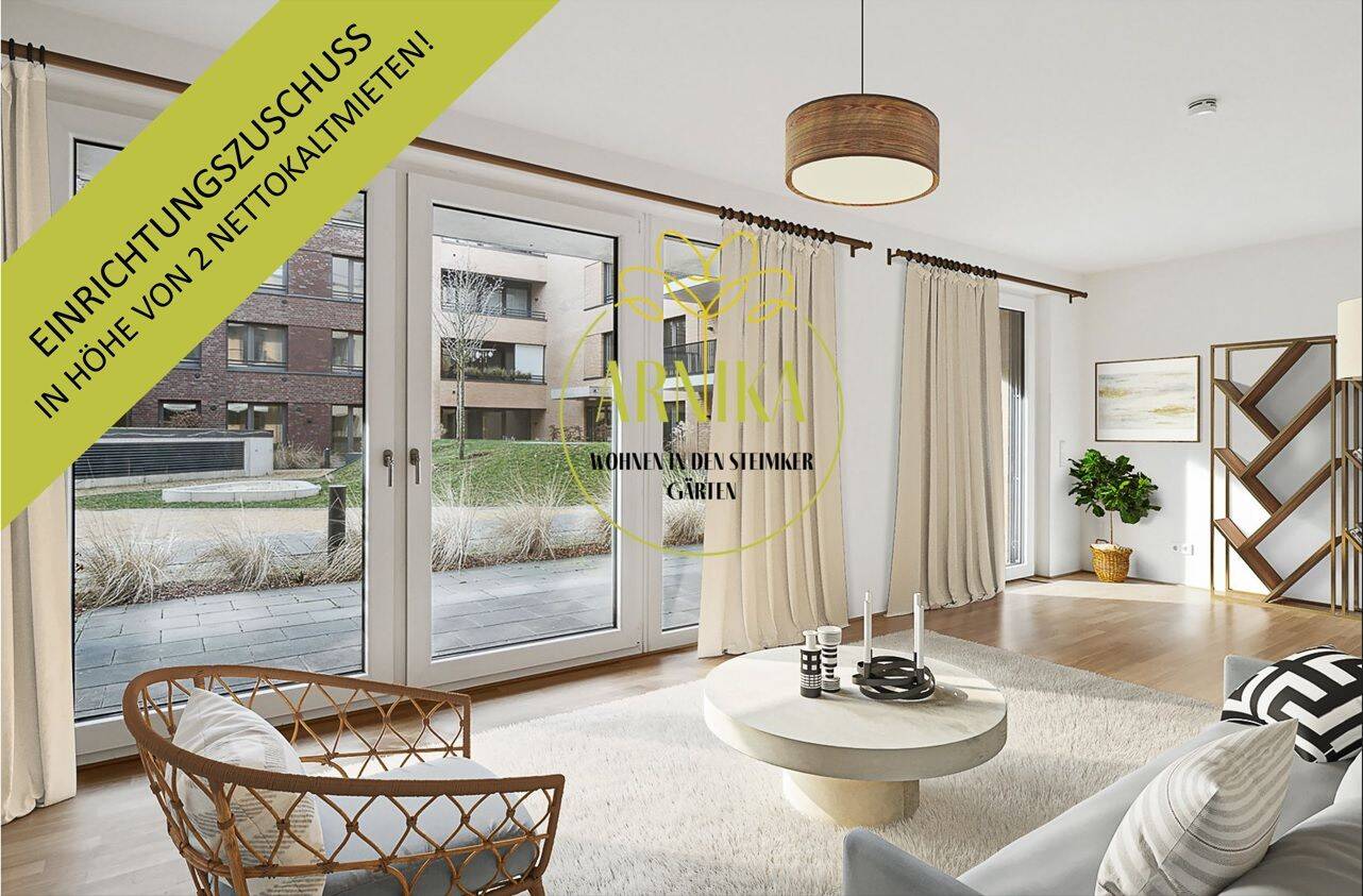 Gemütliche 2-Zimmer-Wohnung mit EBK und Terrasse + 2 mietfreie Monate, 38446 Wolfsburg