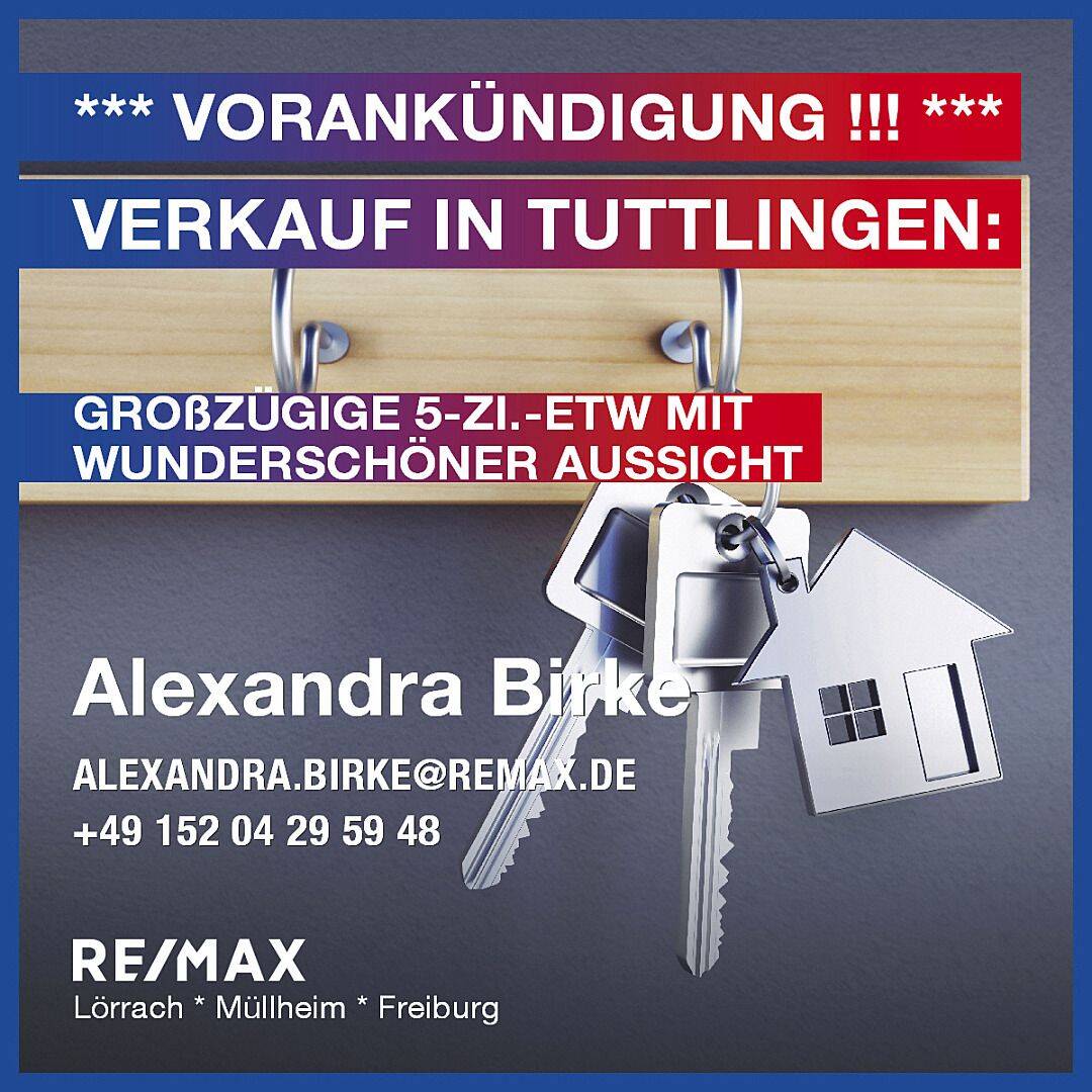 RE/MAX: VORANKÜNDIGUNG!!! Penthouse-Feeling! Großzügige 5-Zi.-ETW mit wunderschöner Aussicht, 78532 Tuttlingen