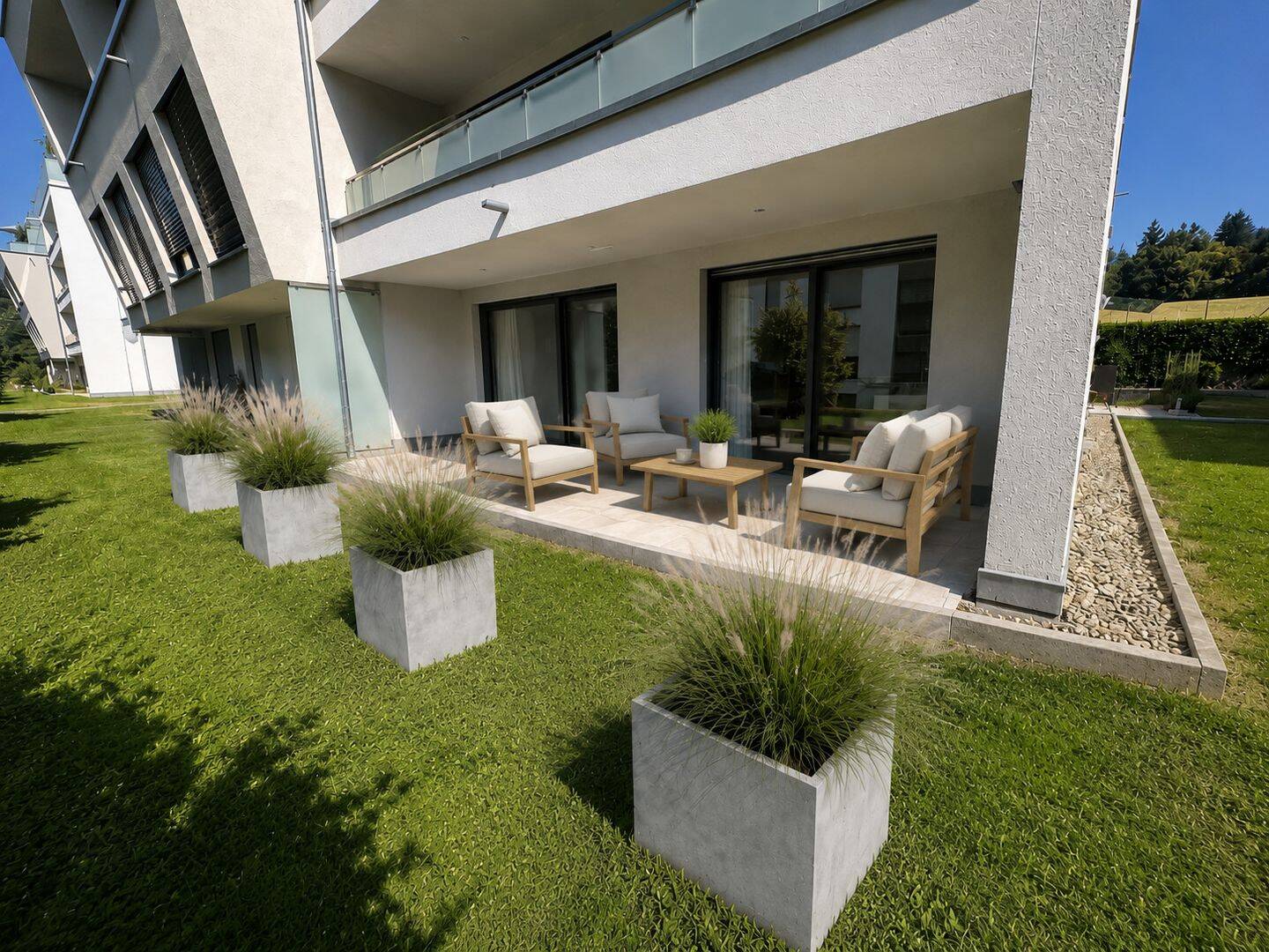 Wohnen in der besten Lage von Bad Säckingen: 3,5-Zimmer-Erdgeschosswohnung mit 99,01 m² und hochwertiger Ausstattung inkl. Küche / provisionsfrei, 79713 Bad Säckingen