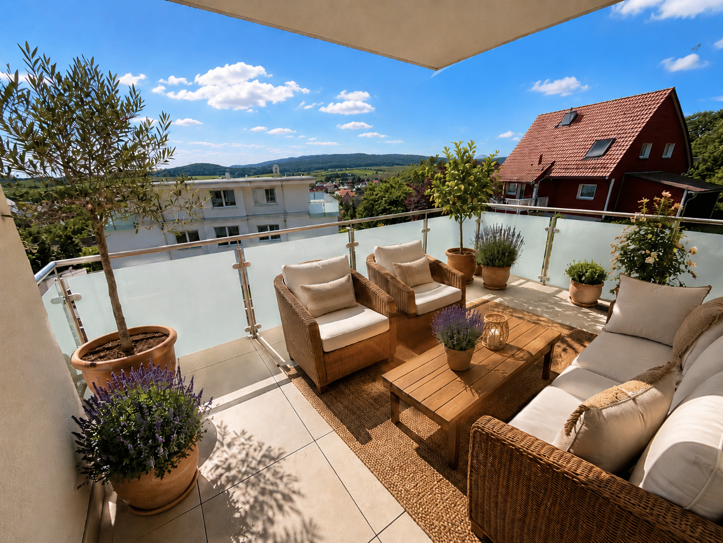 Neubau Wohnung mit überragendem Ausblick in nächster Nähe zur Natur und dennoch zentral, 34292 Ahnatal