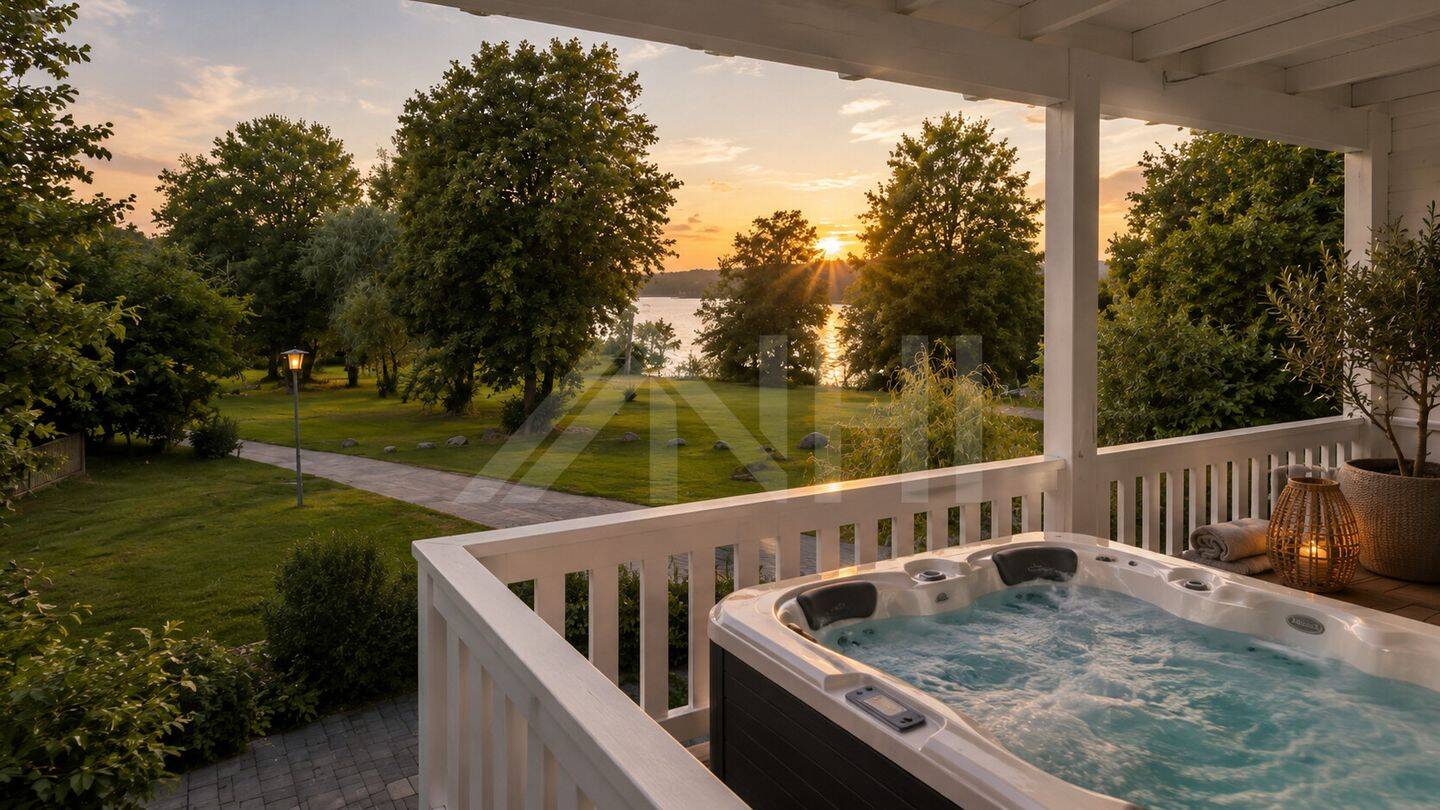 Ein Pinselstrich vom Traumhaus entfernt … Premium-Rarität am Schwielochsee mit eigener Bootssteganlage für 18 Sportboote, 15913 Schwielochsee