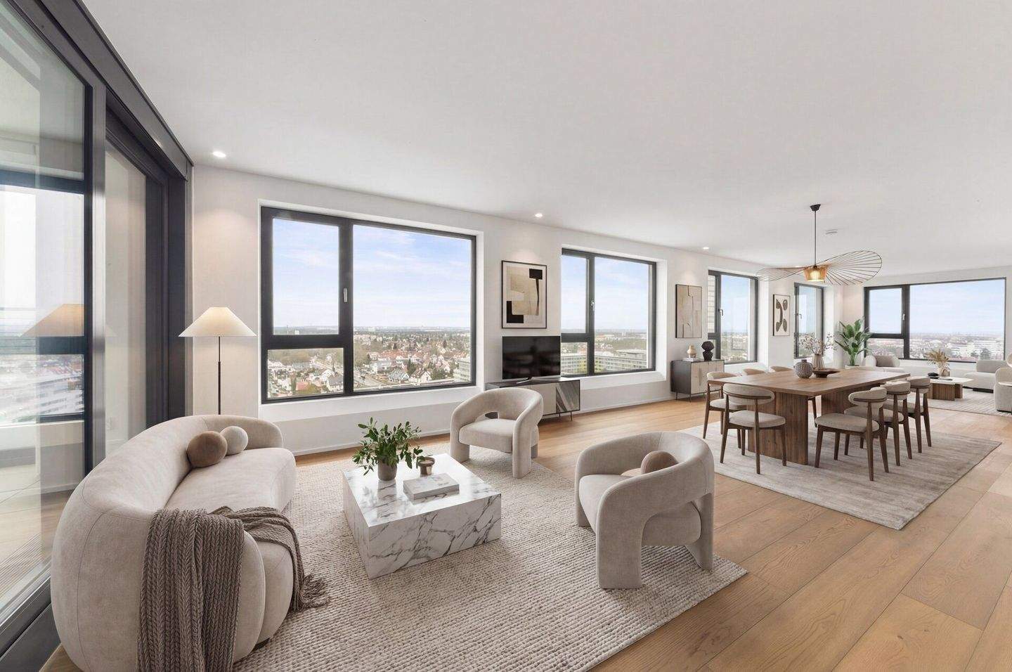 fantastisches Penthouse mit (fast) Rundum-Blick über Nürnberg – mit 2 TG-Stellplätzen