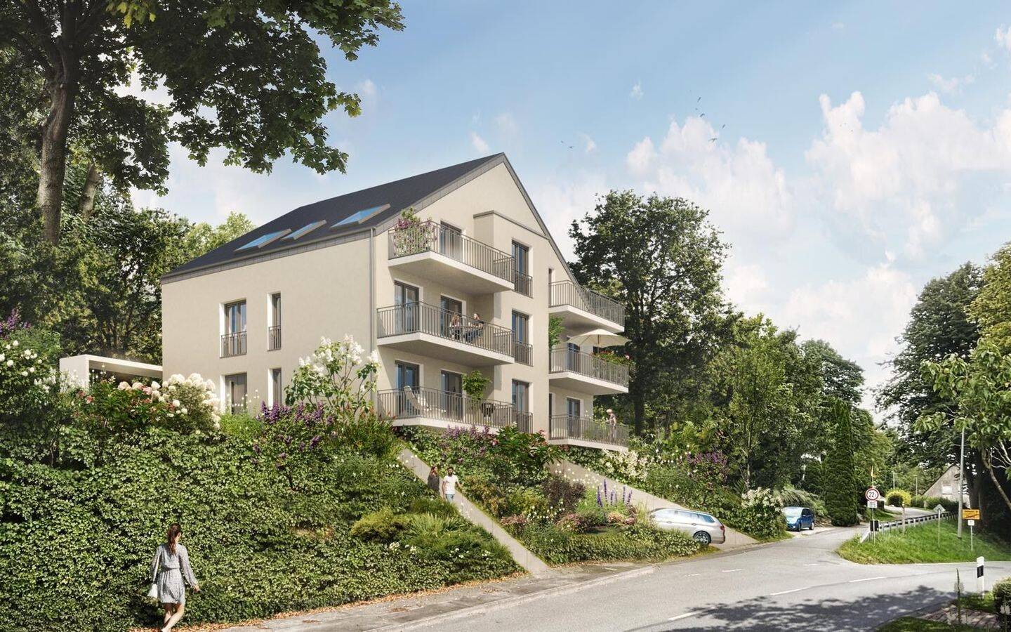 Moderne 3 Zimmer 1OG Wohnung in ruhiger Lage – ab 0,6% p.a durch KNN + QNG – Niedrige Energiekosten, 33100 Paderborn