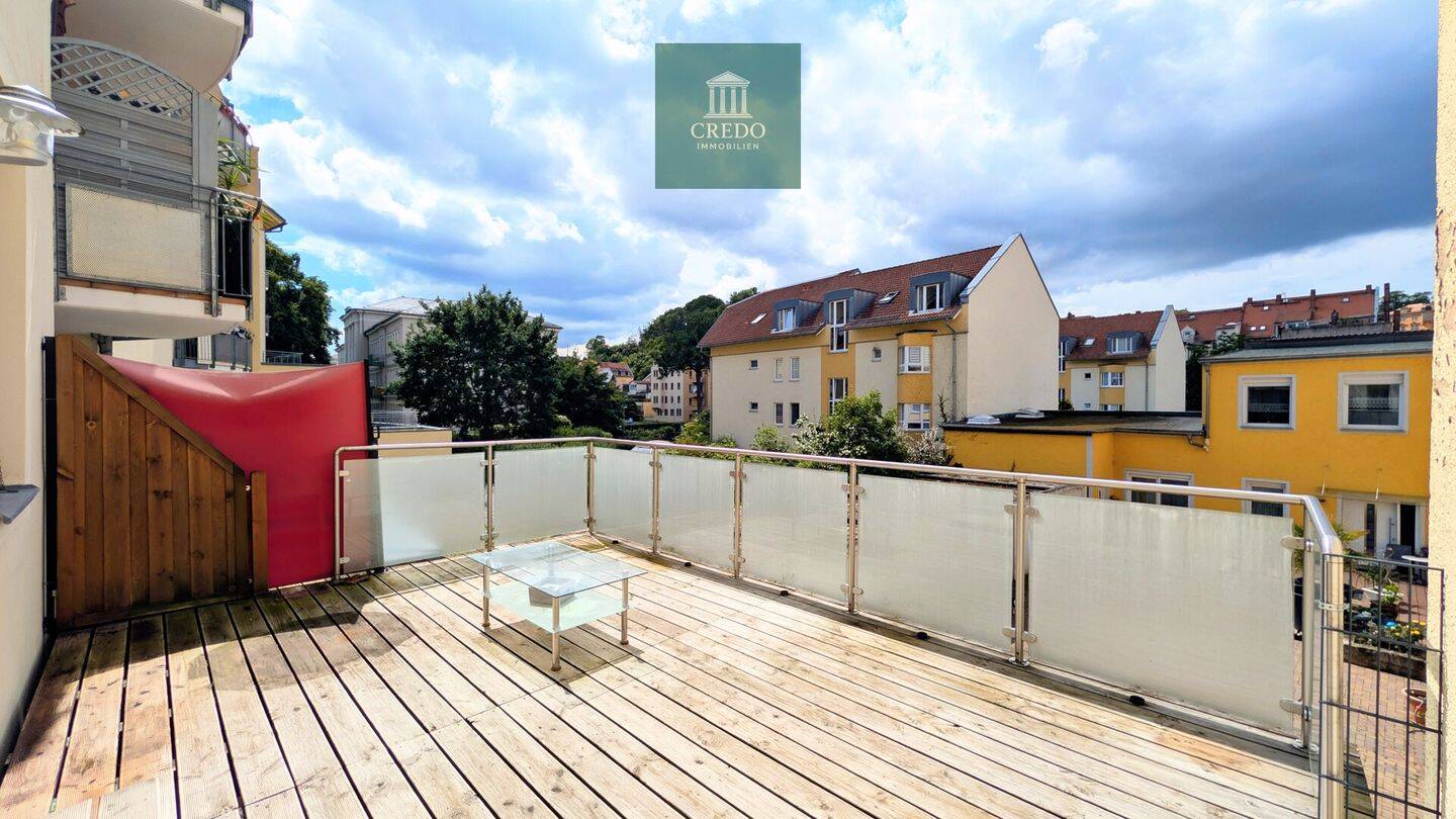 Sonne, Freiraum & Altbaucharme – 4,5-Zimmer-Wohnung mit 22 m² Sonnenterrasse in Meißen, 1662 Meißen