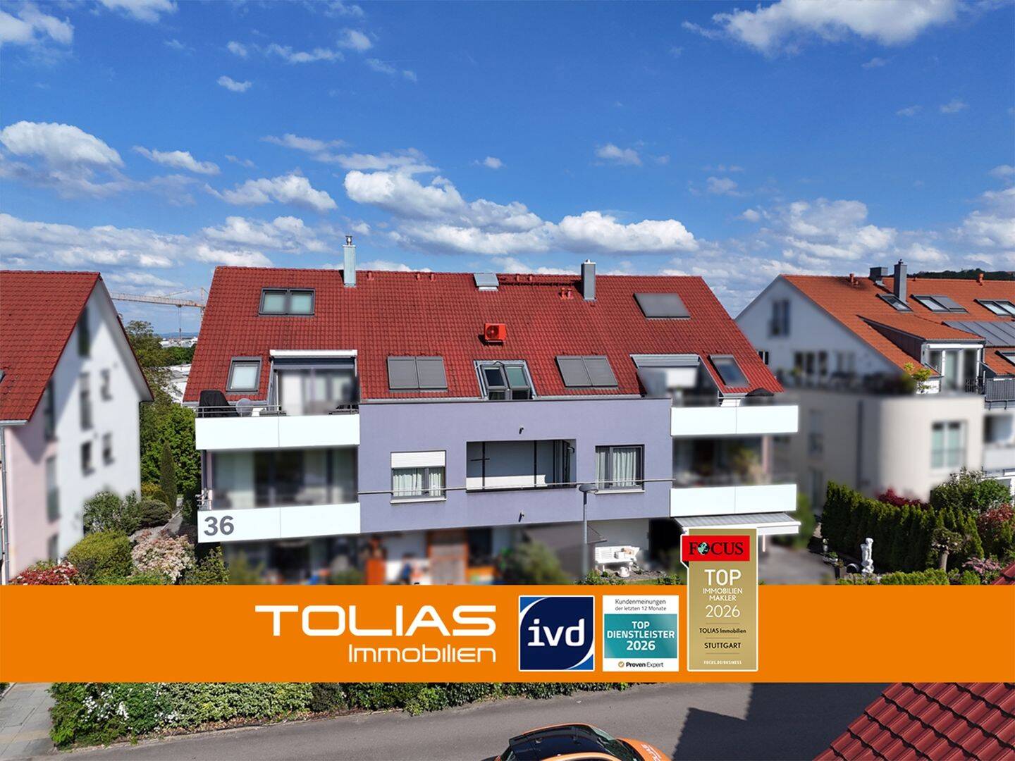 Mehr Raum für Zuhause – 4-Zimmer-Maisonette mit Balkon, Dachterrasse und 2 TG-Stellplätzen in Tamm, 71732 Tamm