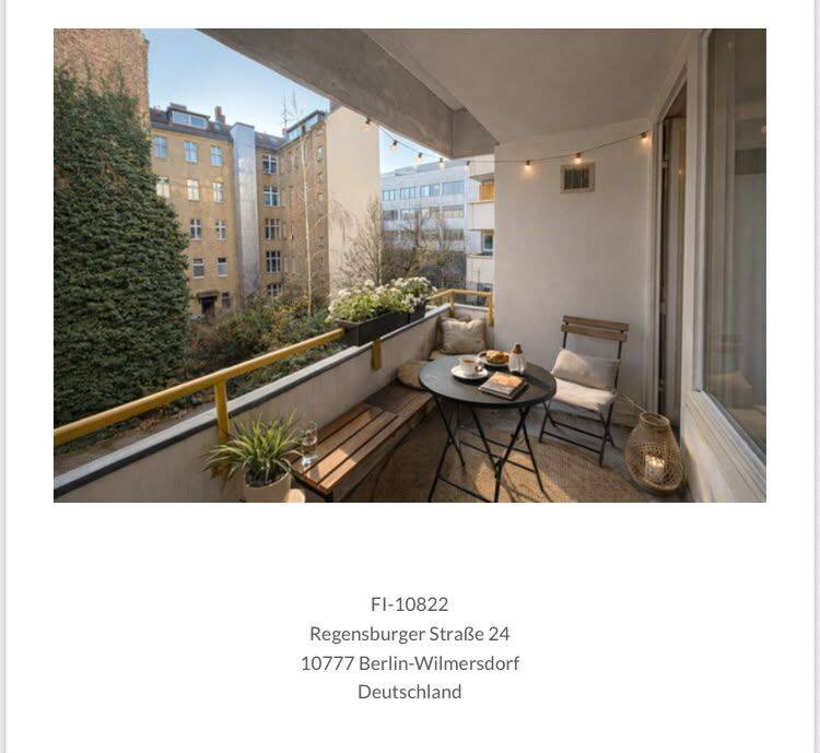 Ruhig wohnen auf Zeit – möbliertes Apartment nahe Ku’damm, 10777 Berlin (Charlottenburg-Wilmersdorf Schöneberg Wilmersdorf)