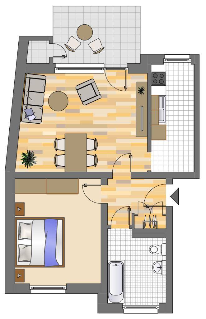Demnächst frei! 2-Zimmer-Wohnung in Dortmund Innenstadt-West, 44137 Dortmund (Mitte)
