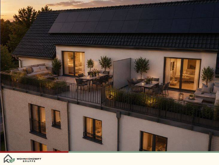 Barrierefreie 4-Zimmer-Dachgeschosswohnung mit großer Dachterrasse im Neubau- Provisionsfrei, 22393 Hamburg (Wandsbek Bramfeld Poppenbüttel Sasel Wellingsbüttel)