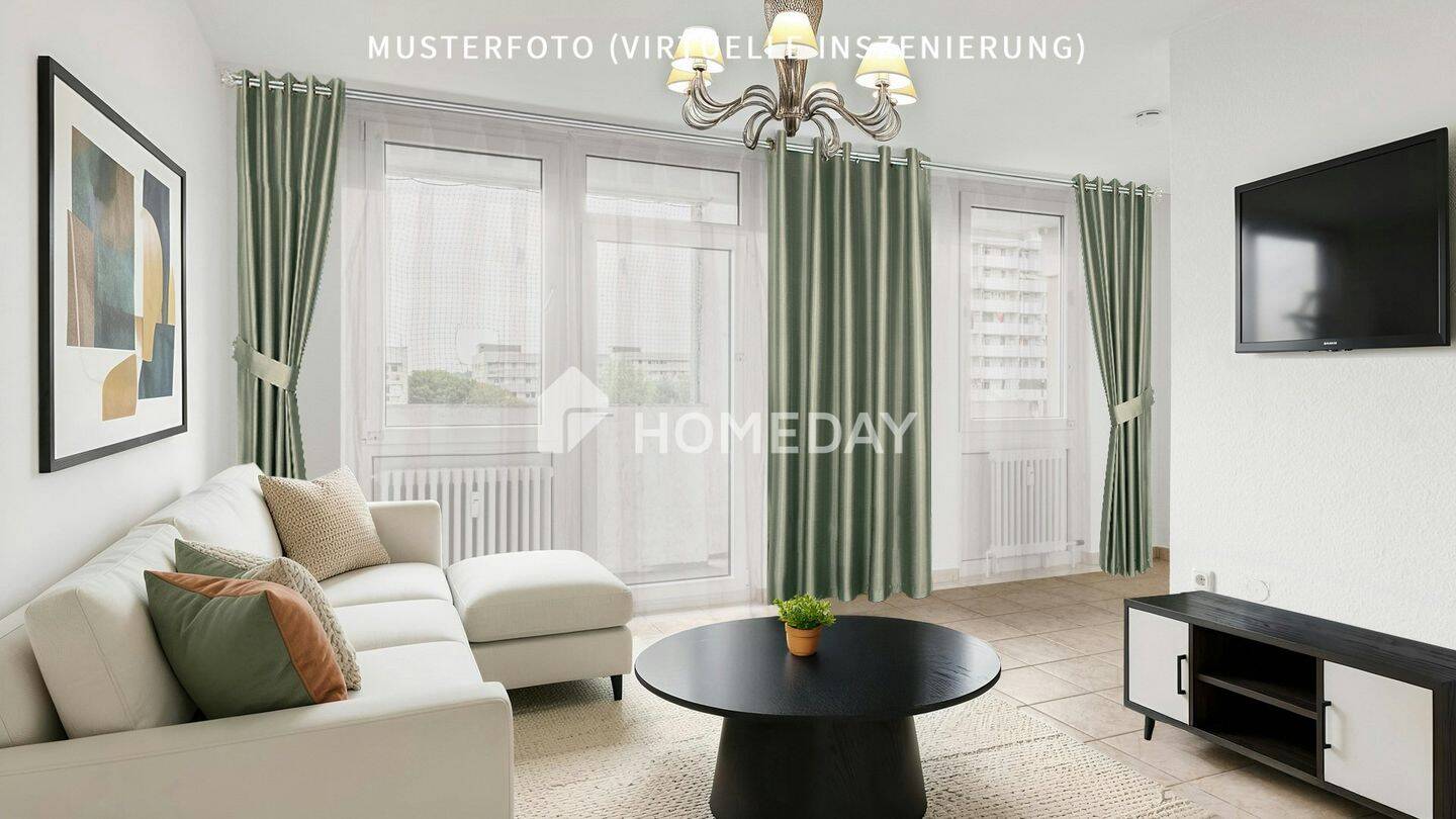Sofort bezugsfreie 1,5-Zimmer-Wohnung mit Balkon im 7. Obergeschoss in Frankfurt, 60433 Frankfurt am Main (Bonames Dornbusch Eschersheim Frankfurter Berg Preungesheim)