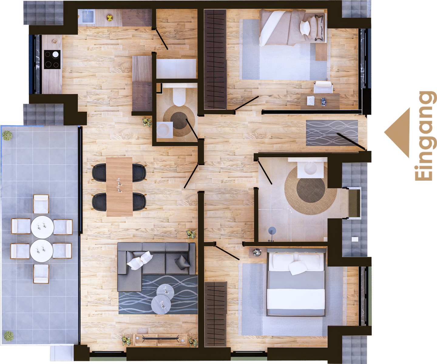 3-Zimmer-Neubauwohnung Whg 18 in Nettetal-Leuth, 41334 Nettetal