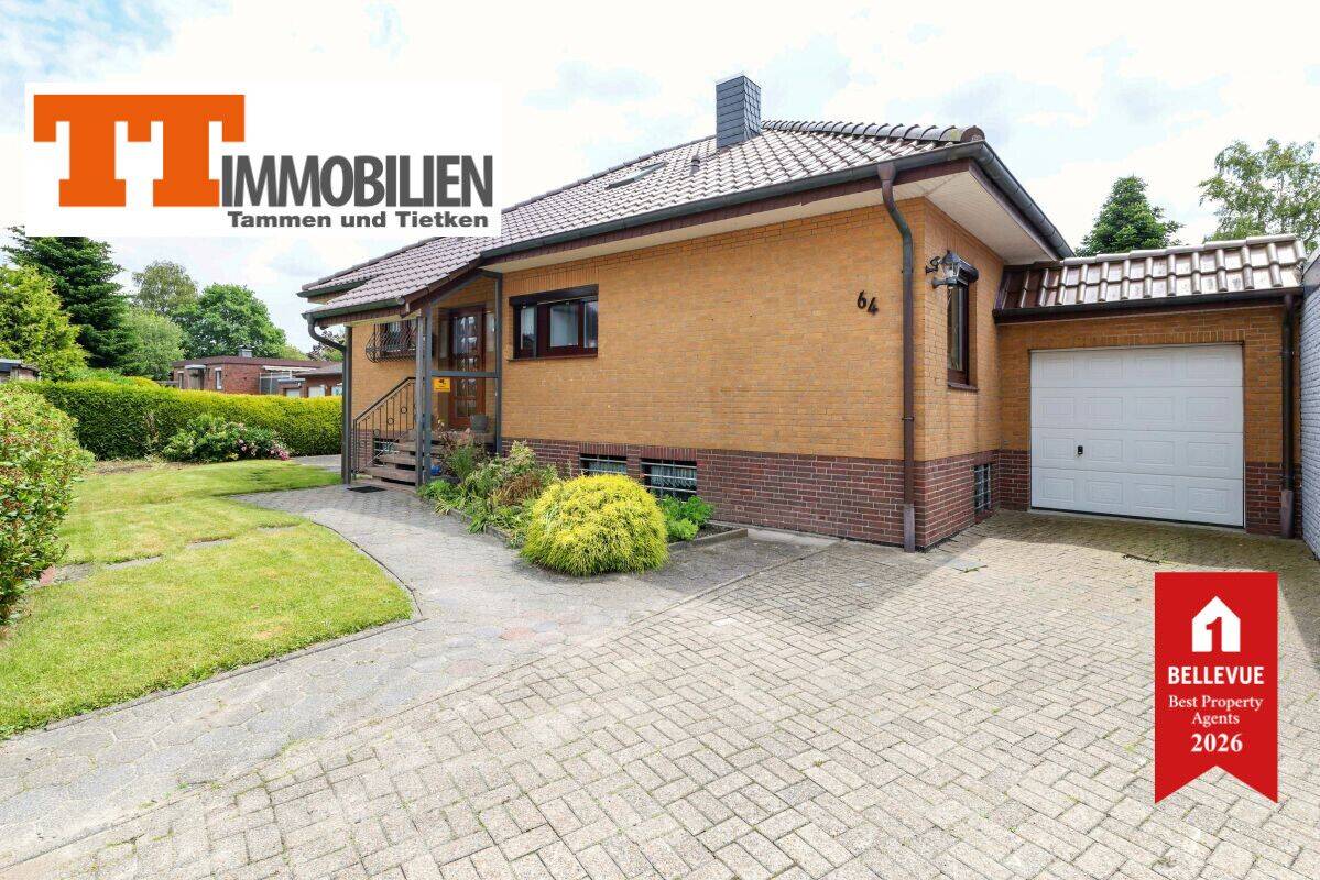 TT: Gepflegter Klinker-Bungalow in Coldewei – ebenerdig und großzügig wohnen mit herrlichem Garten!, 26388 Wilhelmshaven