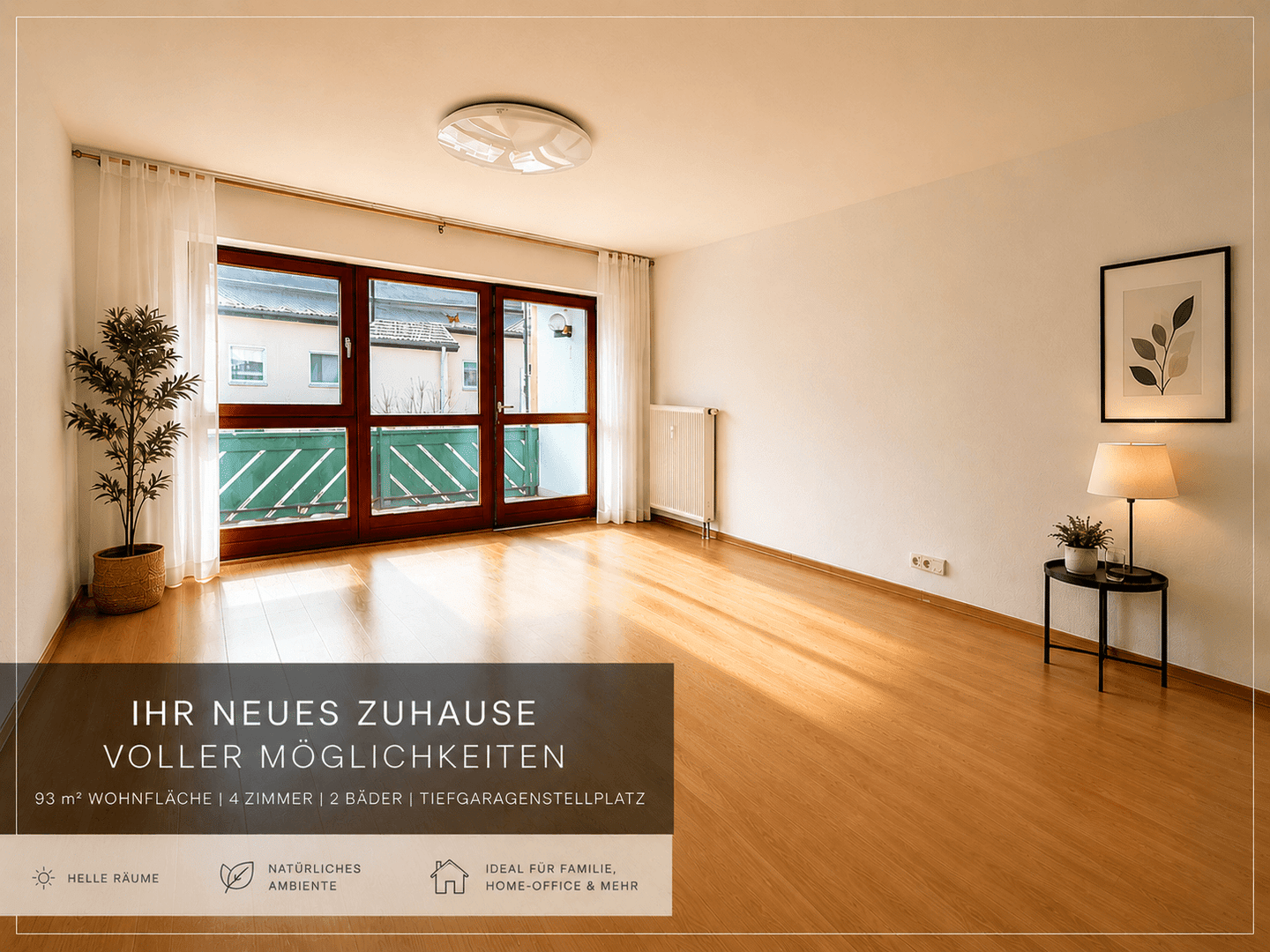 Großzügige 4-Zimmer-Eigentumswohnung mit Südbalkon & Tiefgarage in Grassau, 83224 Grassau